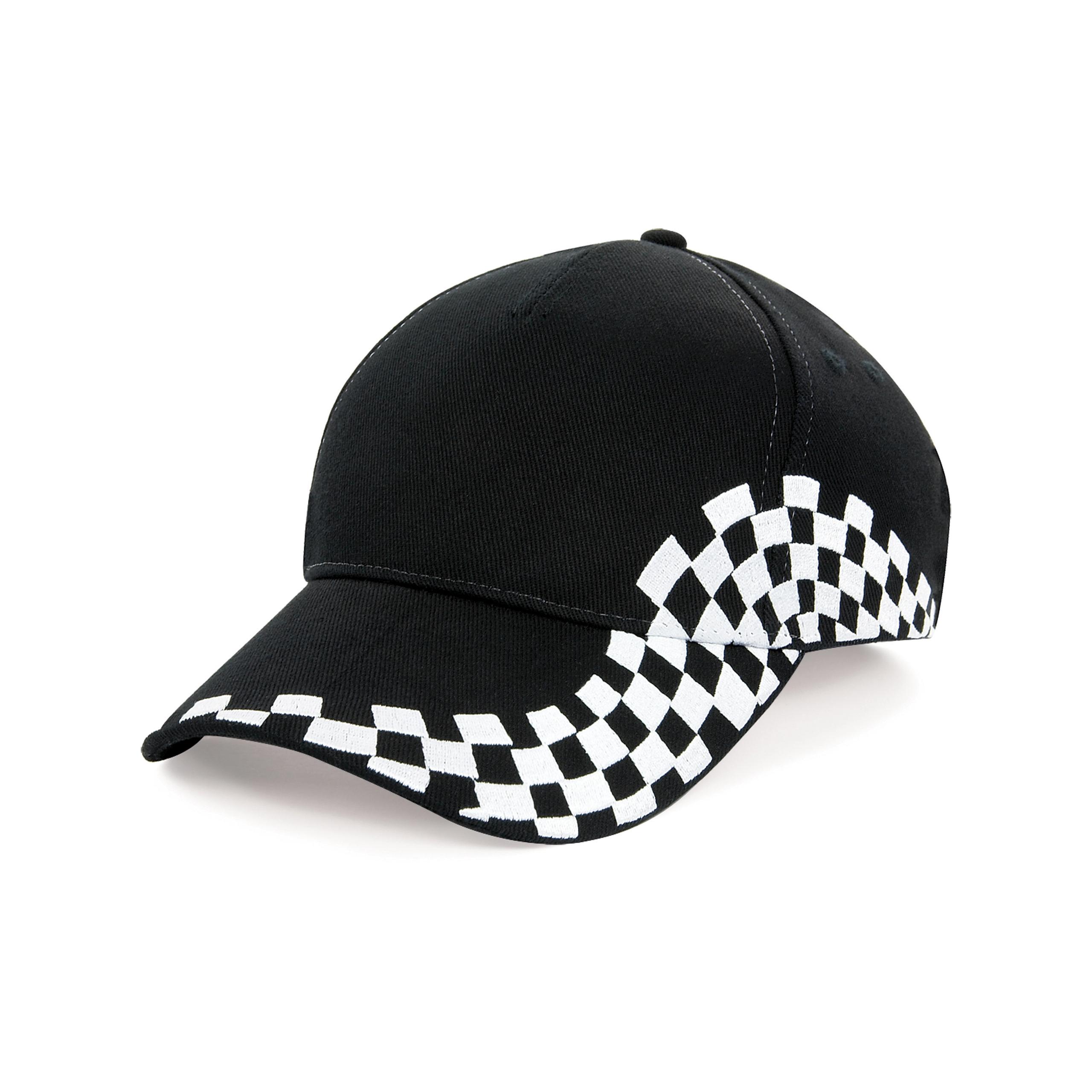 Beechfield - Casquette Grand Prix - Black / White - One Size