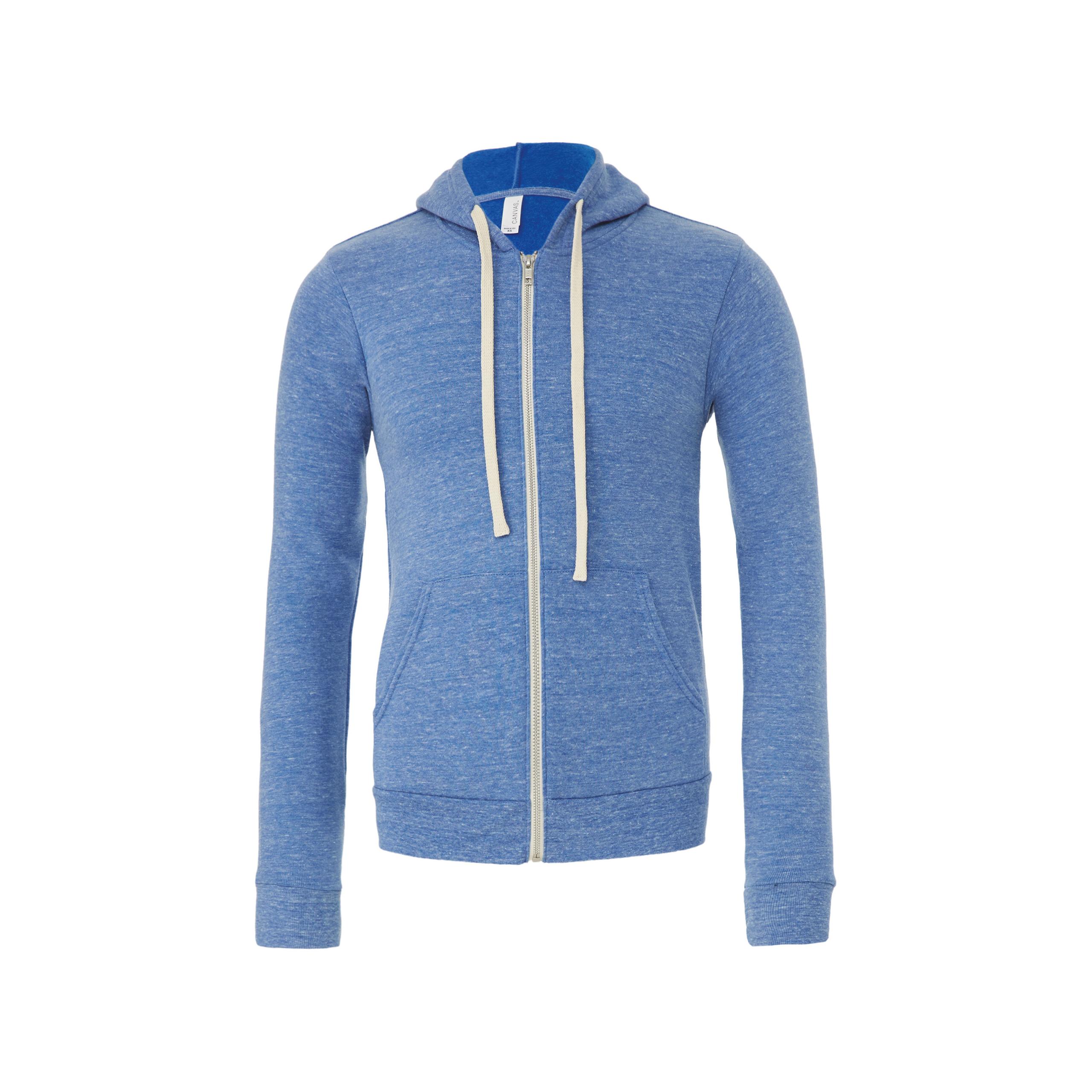 Bella + Canvas - SWEAT-SHIRT CAPUCHE ZIPPÉ TRIBLEND - Blue Triblend - XXL