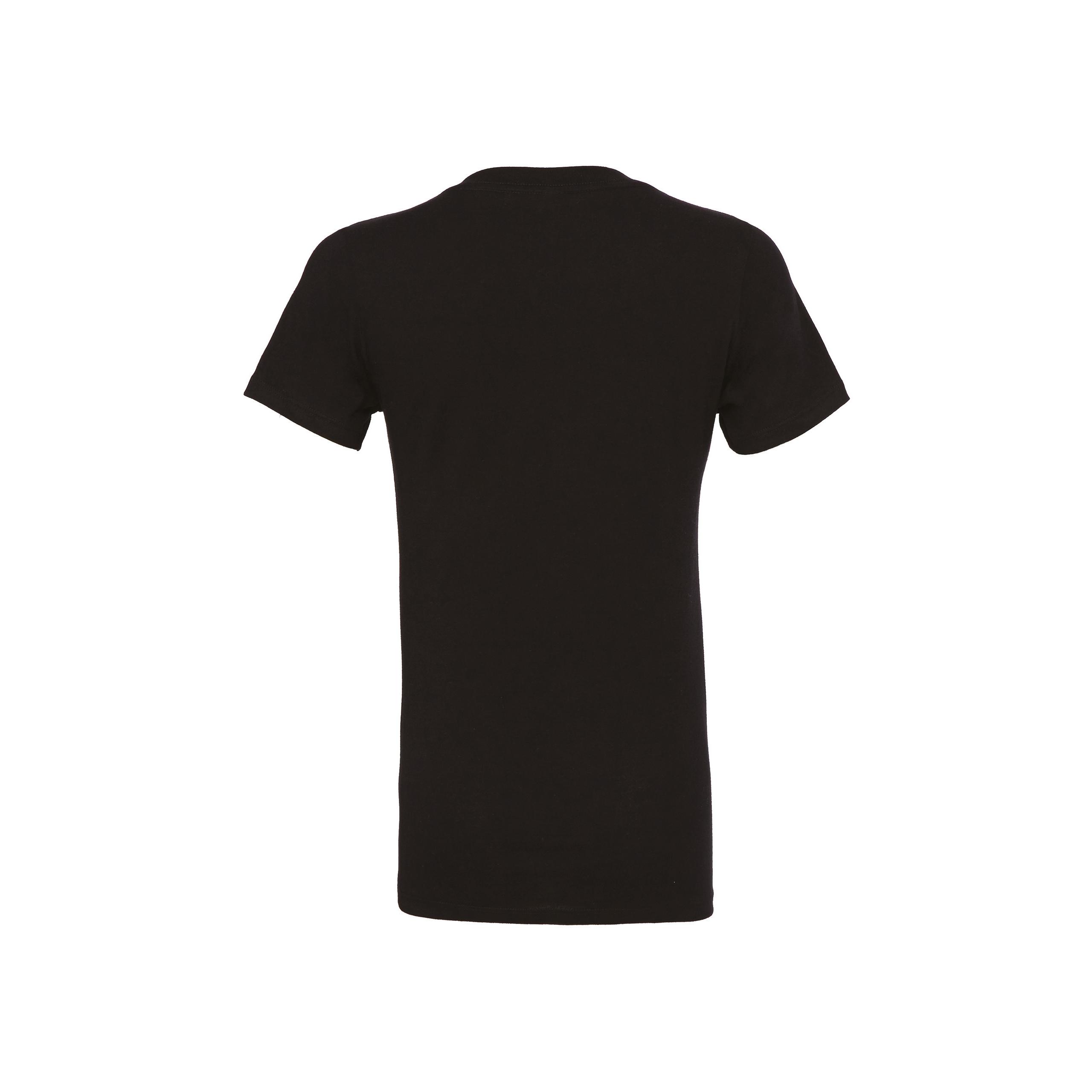 Bella + Canvas - T-SHIRT FEMME COL V PROFOND - Black - L