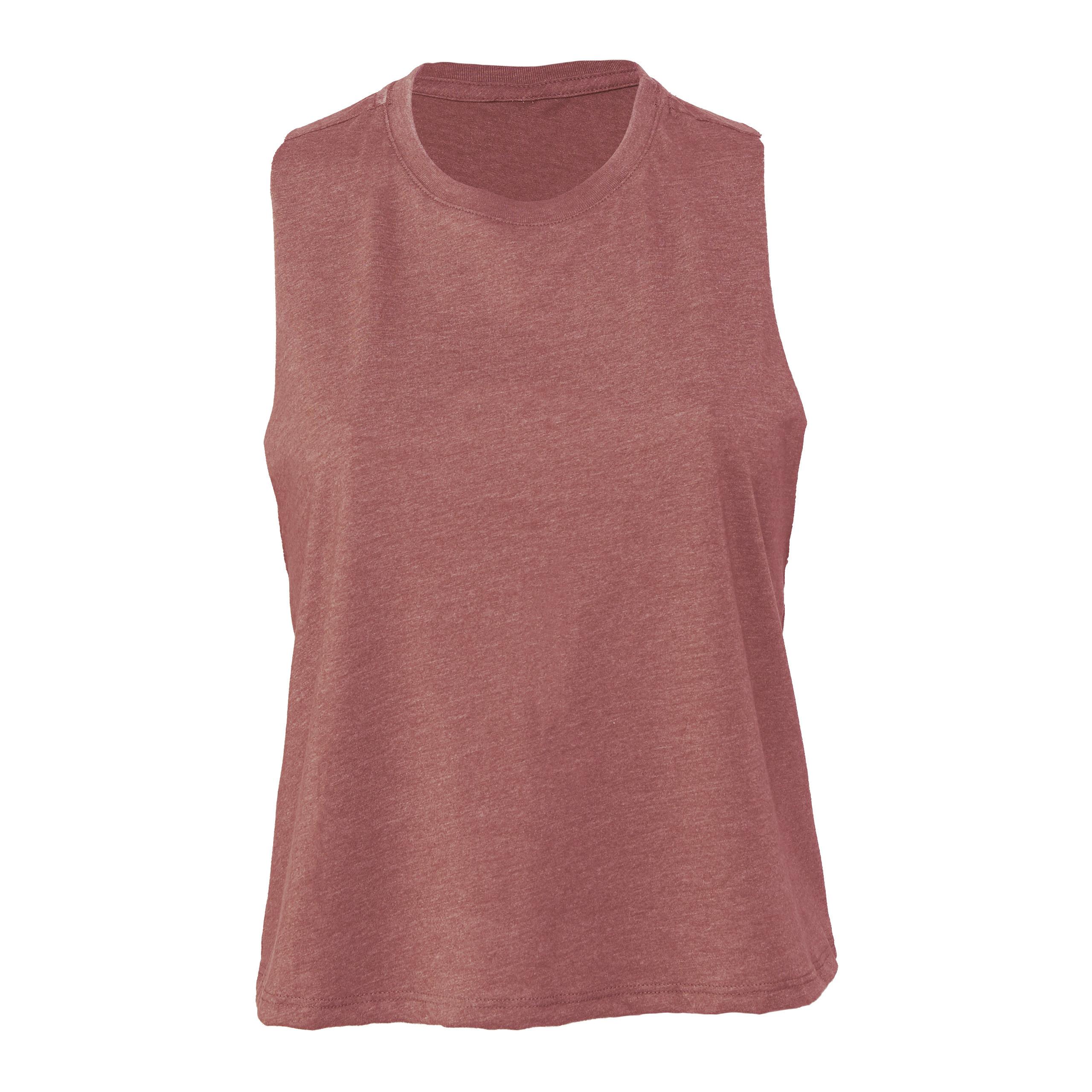 Bella + Canvas - Débardeur femme crop - Heather Mauve - L