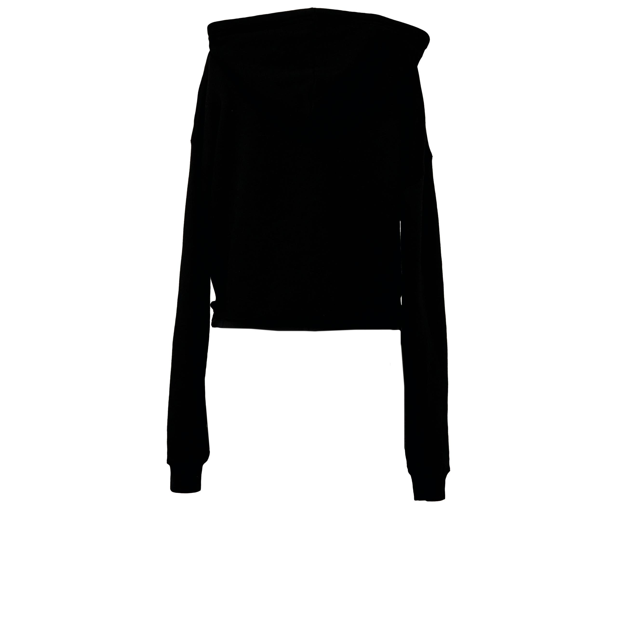 Bella + Canvas - Sweat-shirt crop à capuche femme - Black - L