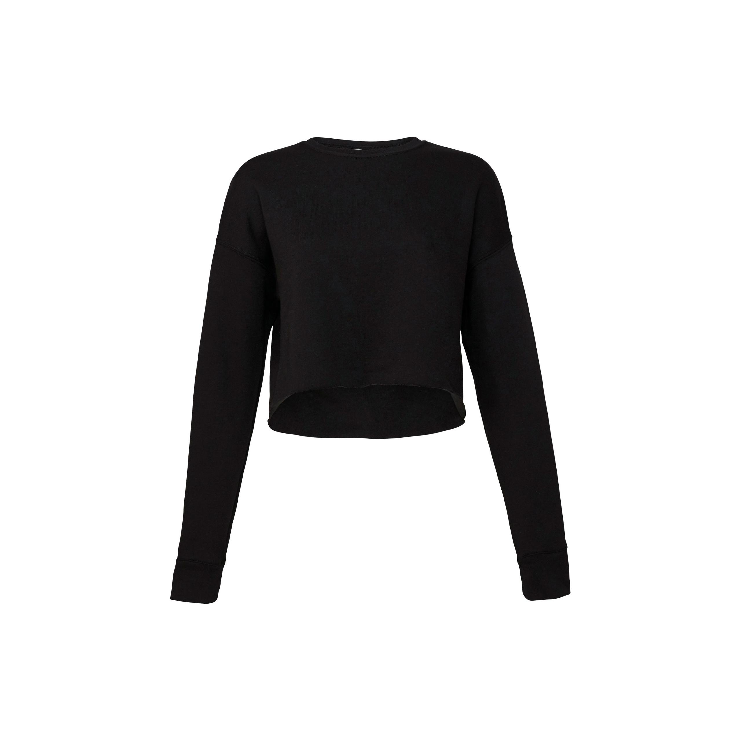 Bella + Canvas - Sweat-shirt crop femme - Black - L