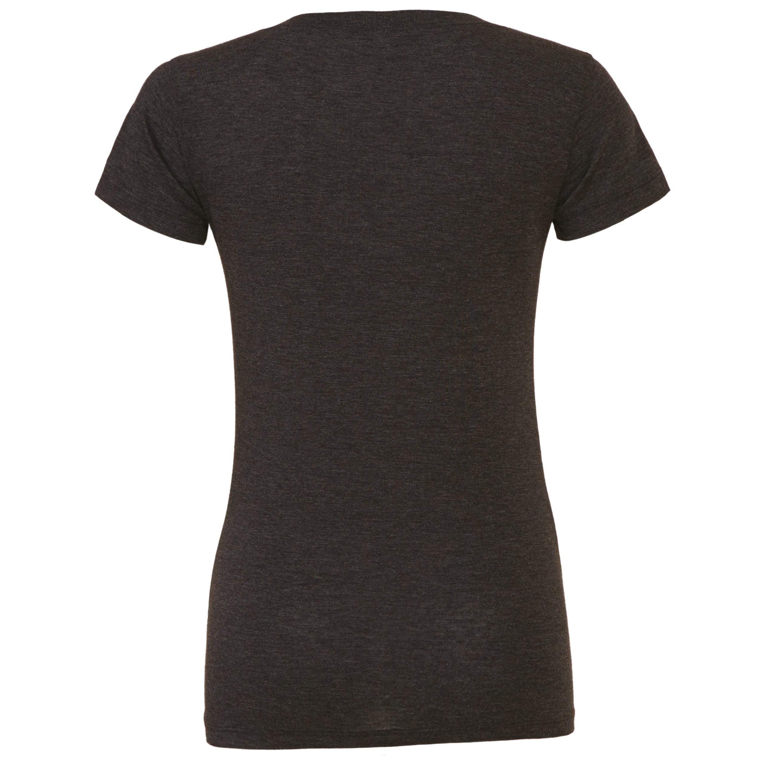 Bella + Canvas - T-SHIRT FEMME TRIBLEND COL ROND - Charcoal Black Triblend - S