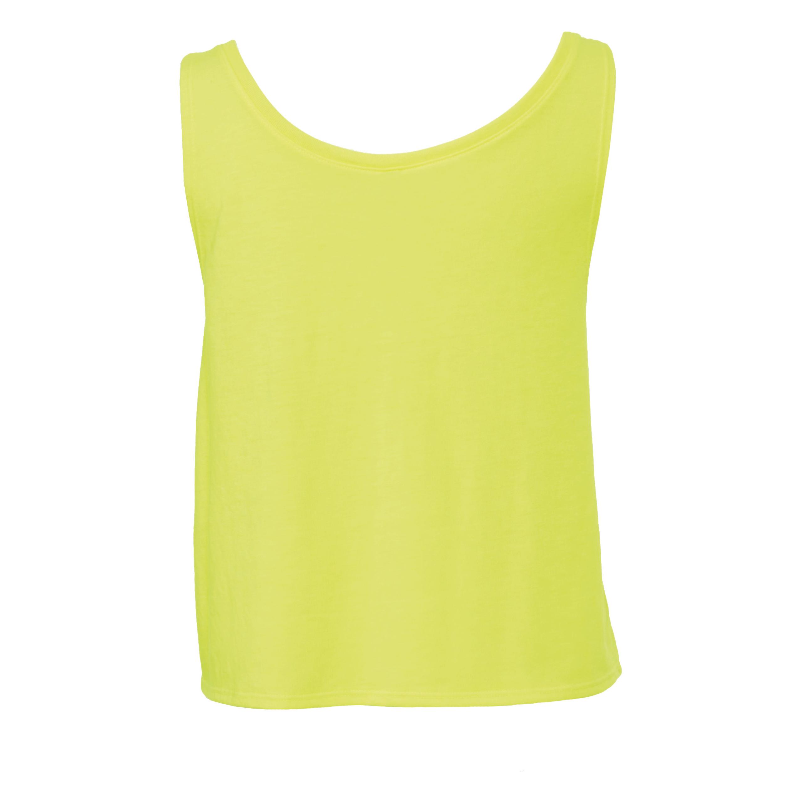 Bella + Canvas - DÉBARDEUR FLOWY BOXY - Neon Yellow - S