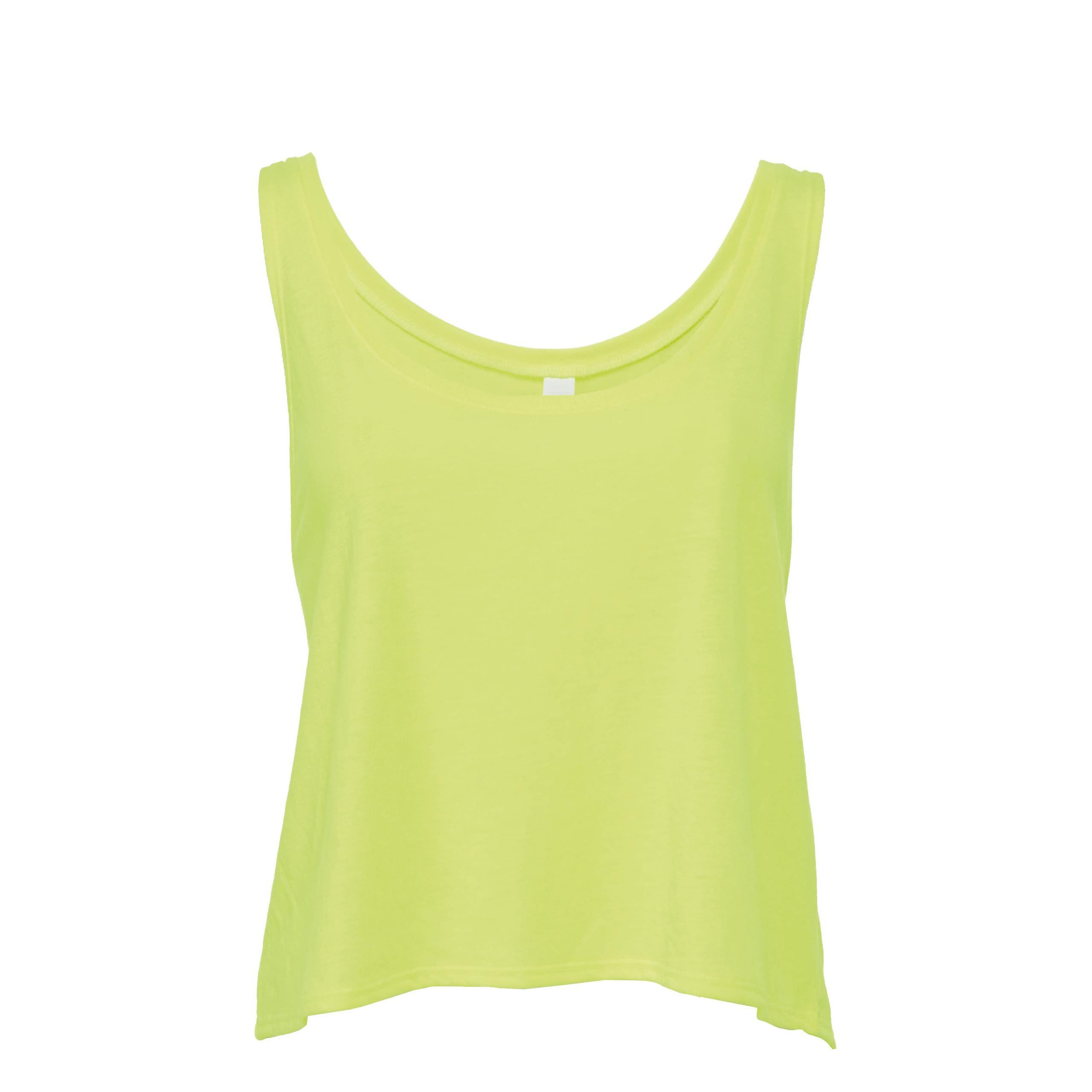 Bella + Canvas - DÉBARDEUR FLOWY BOXY - Neon Yellow - S