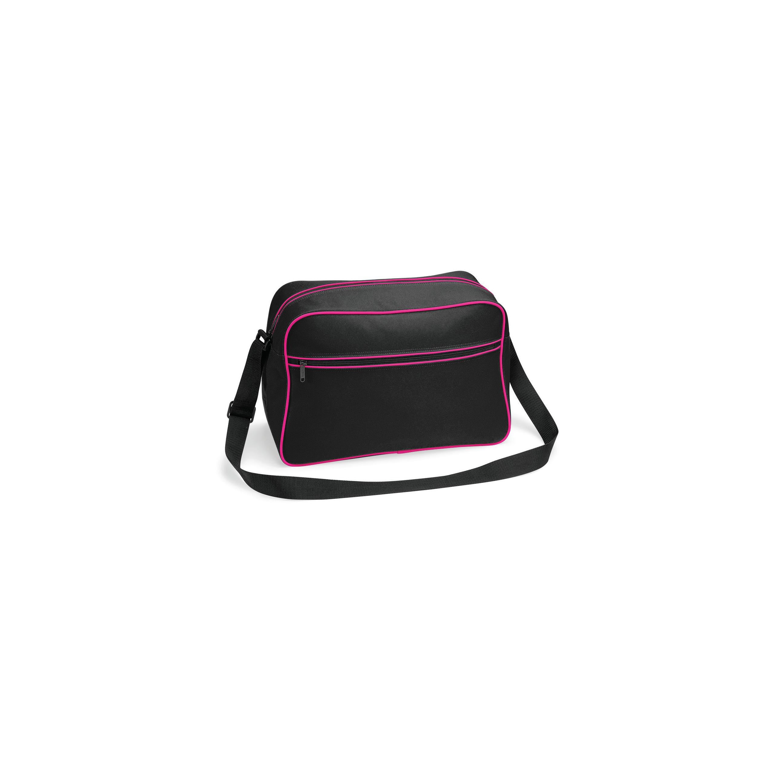 Bag Base - Sac bandoulière Rétro - Black / Fuchsia - One Size