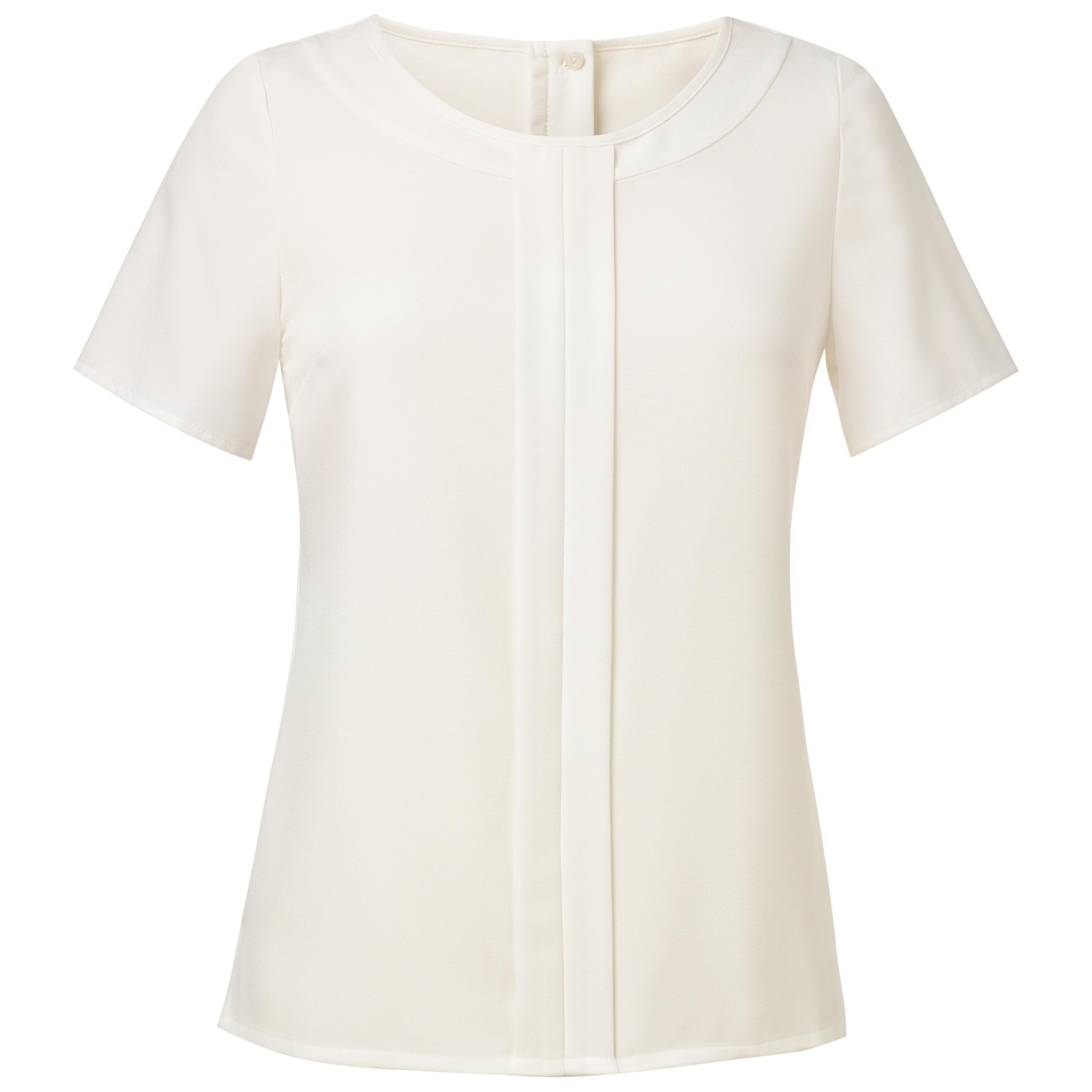 Brook Taverner - Blouse Crêpe de Chine FELINA - Cream - 36 EU (8 UK)