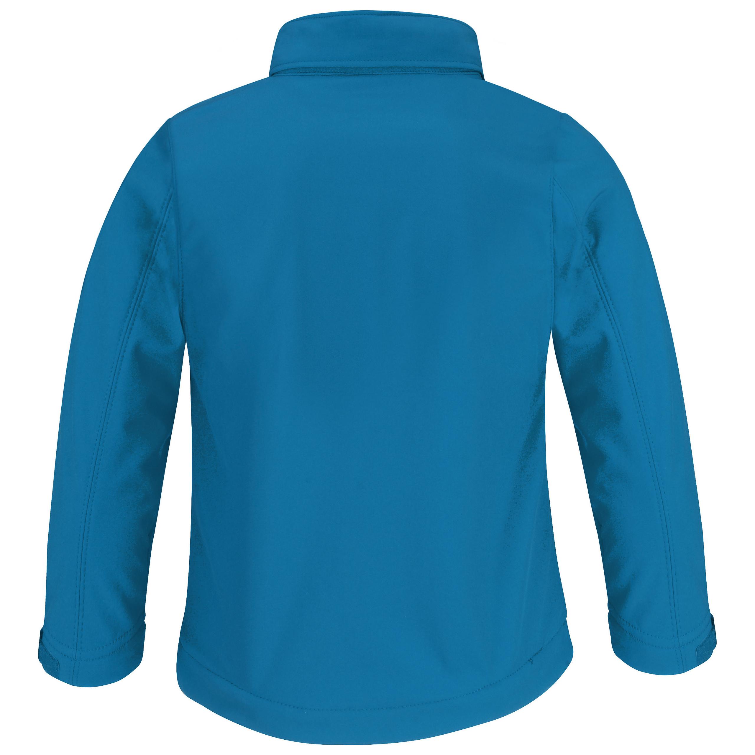 B&C - Veste softshell capuche enfant - Azure - 11/12 ans