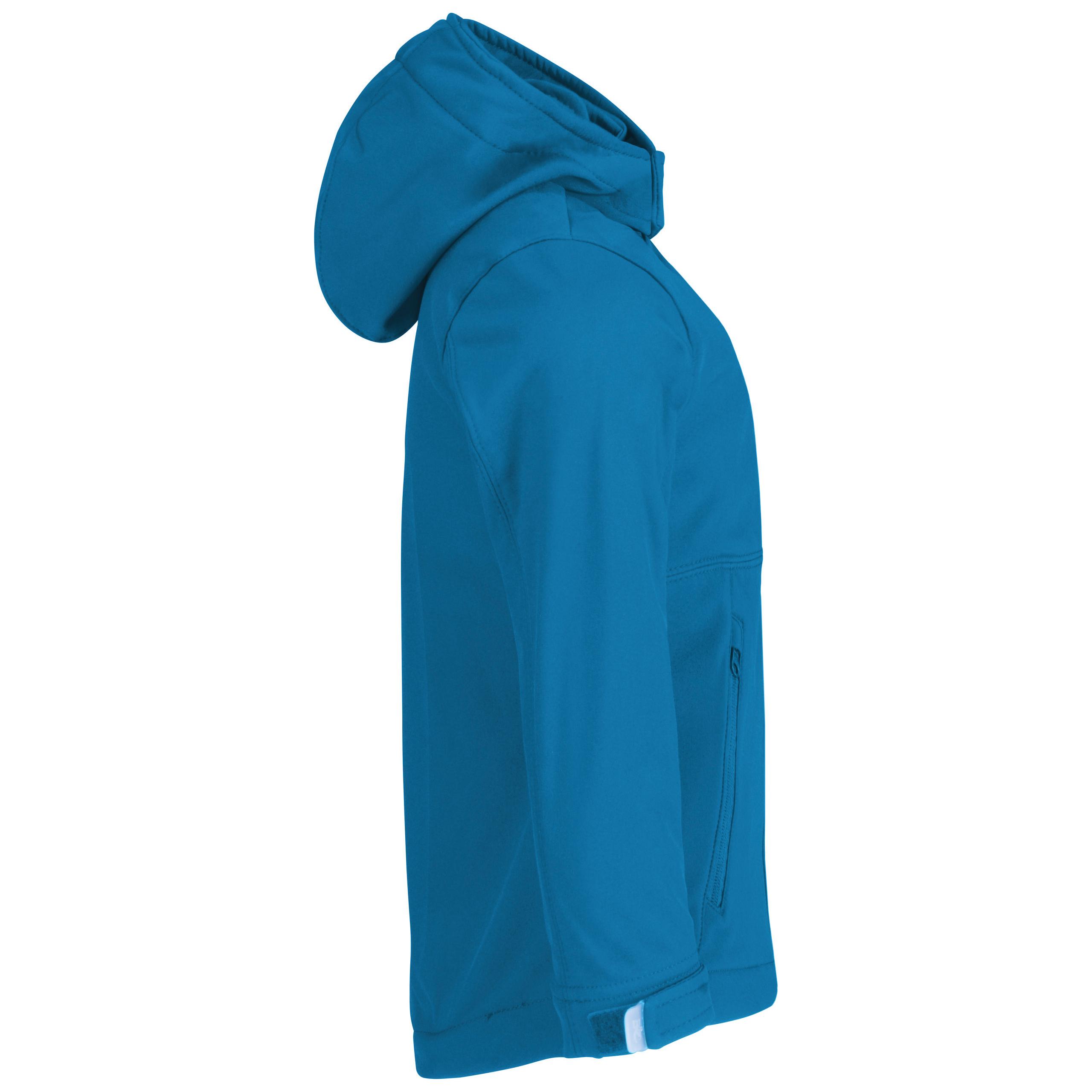 B&C - Veste softshell capuche enfant - Azure - 11/12 ans