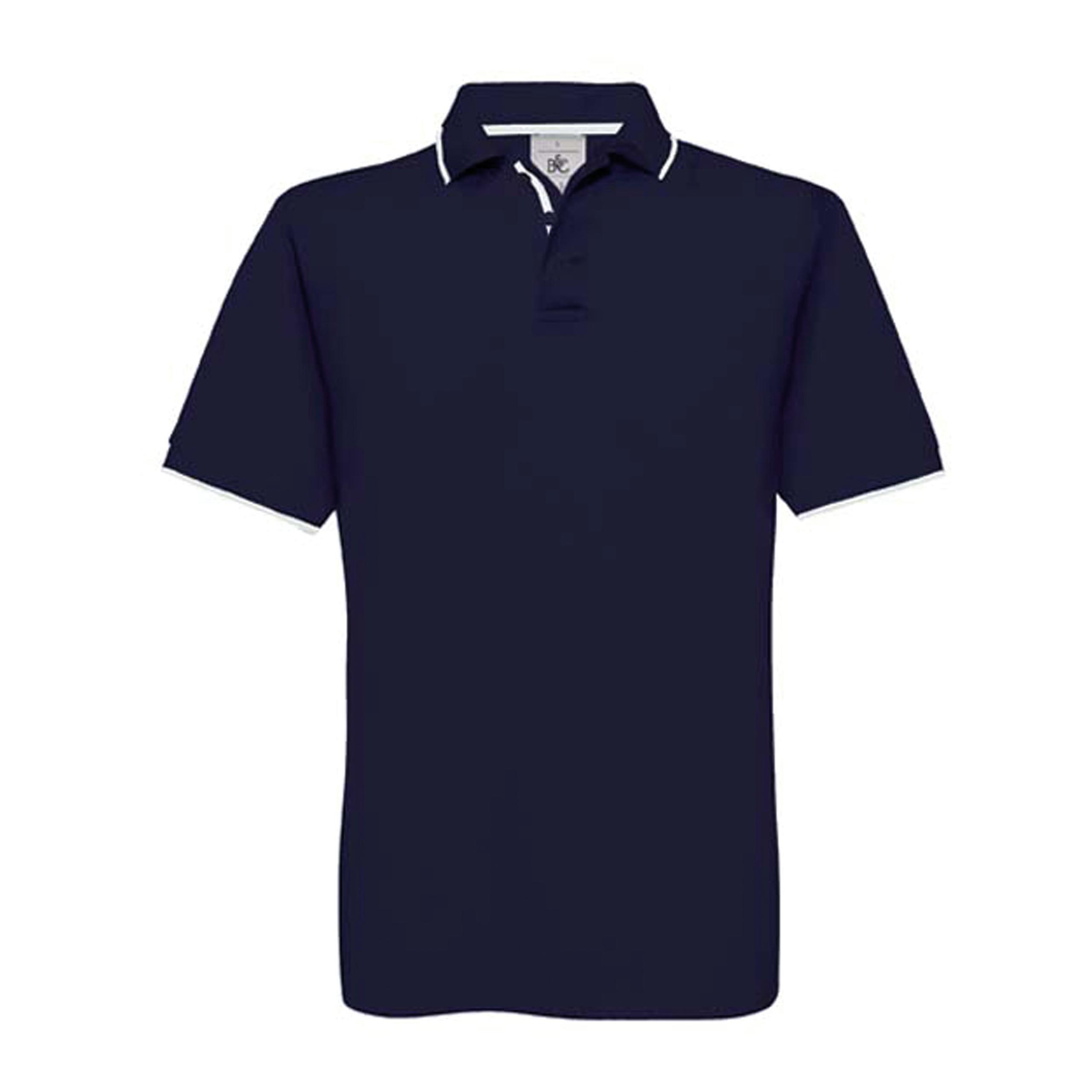 B&C - POLO SAFRAN SPORT - Navy / White - M