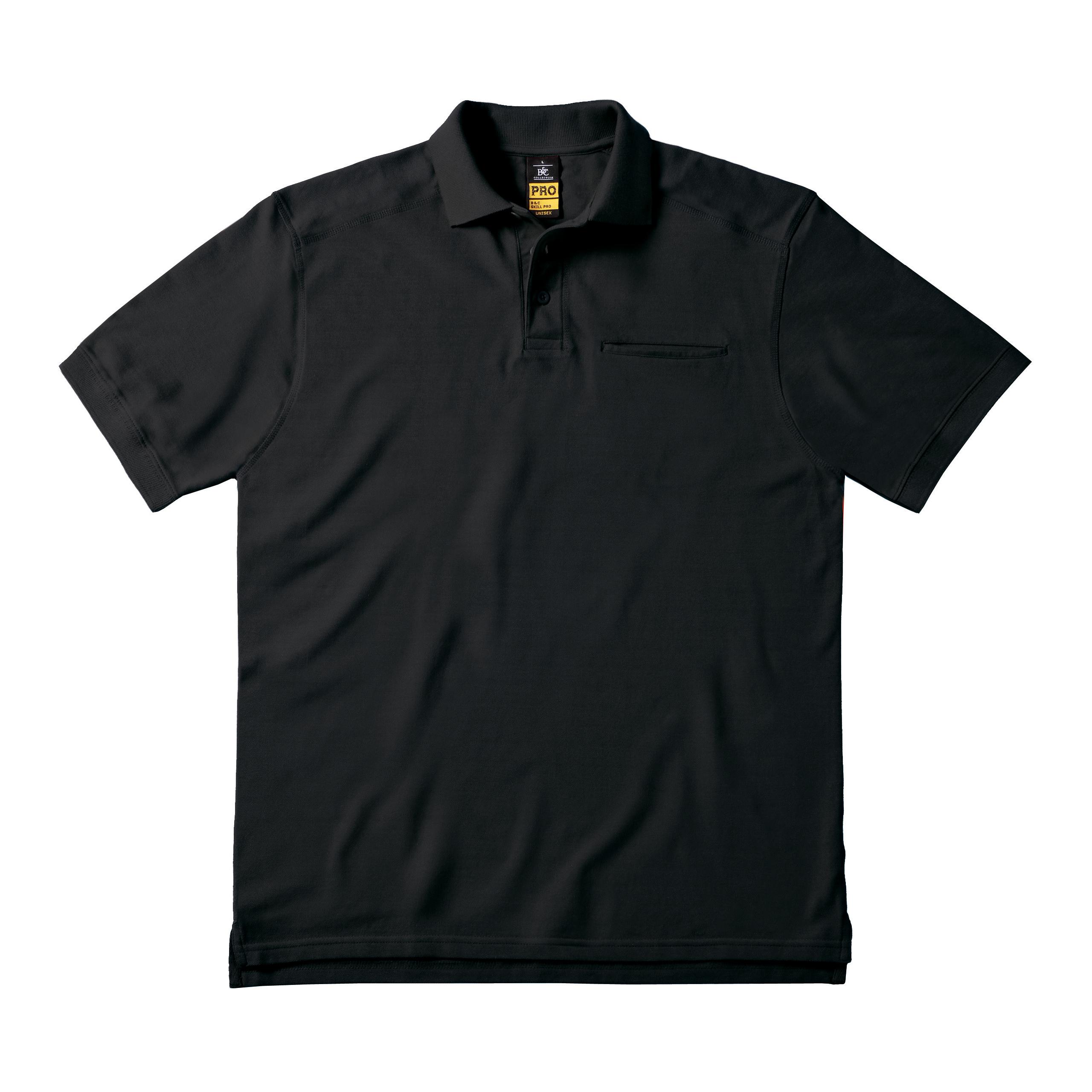 B&C - POLO SKILL PRO - Black - S