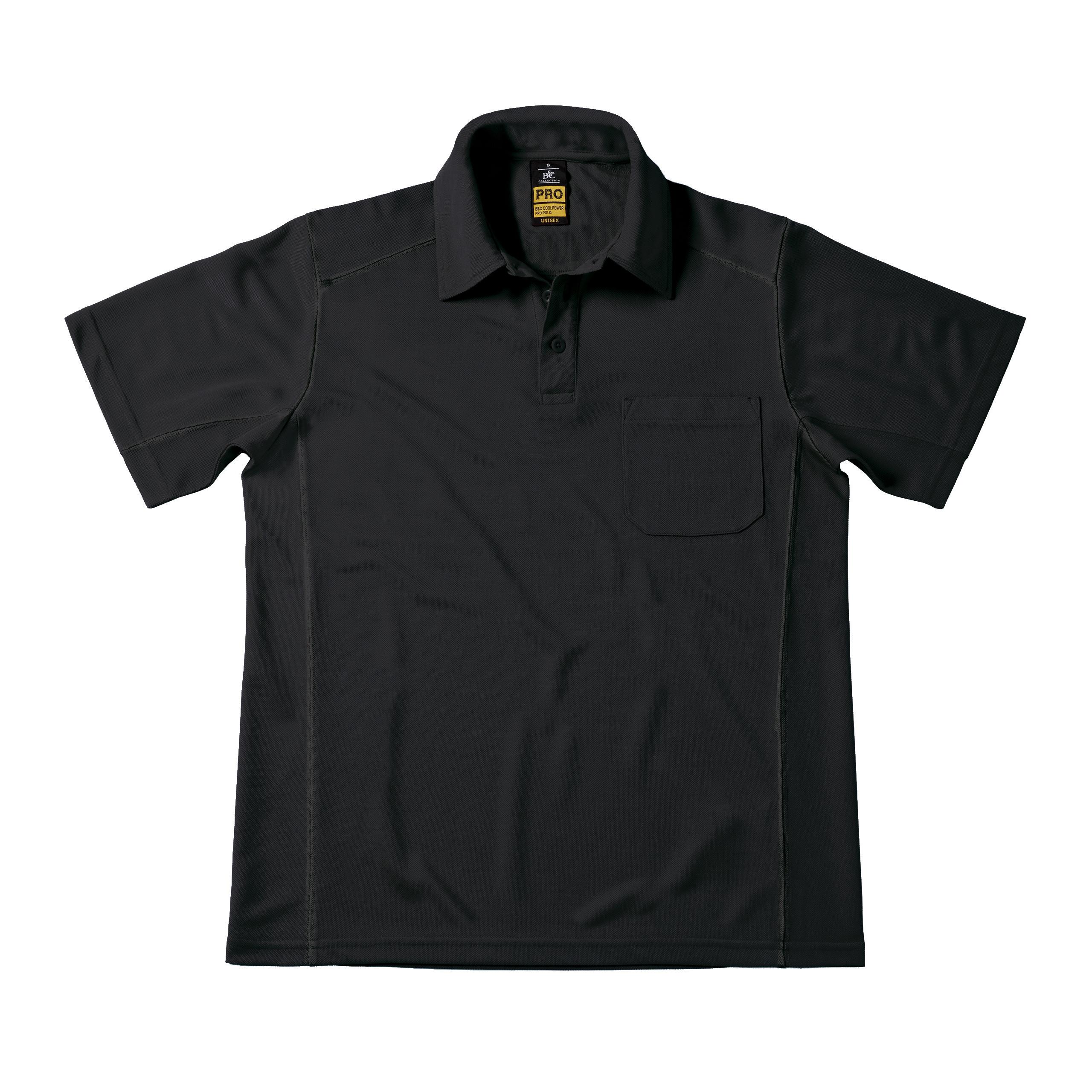 B&C - POLO COOLPOWER PRO - Black - S