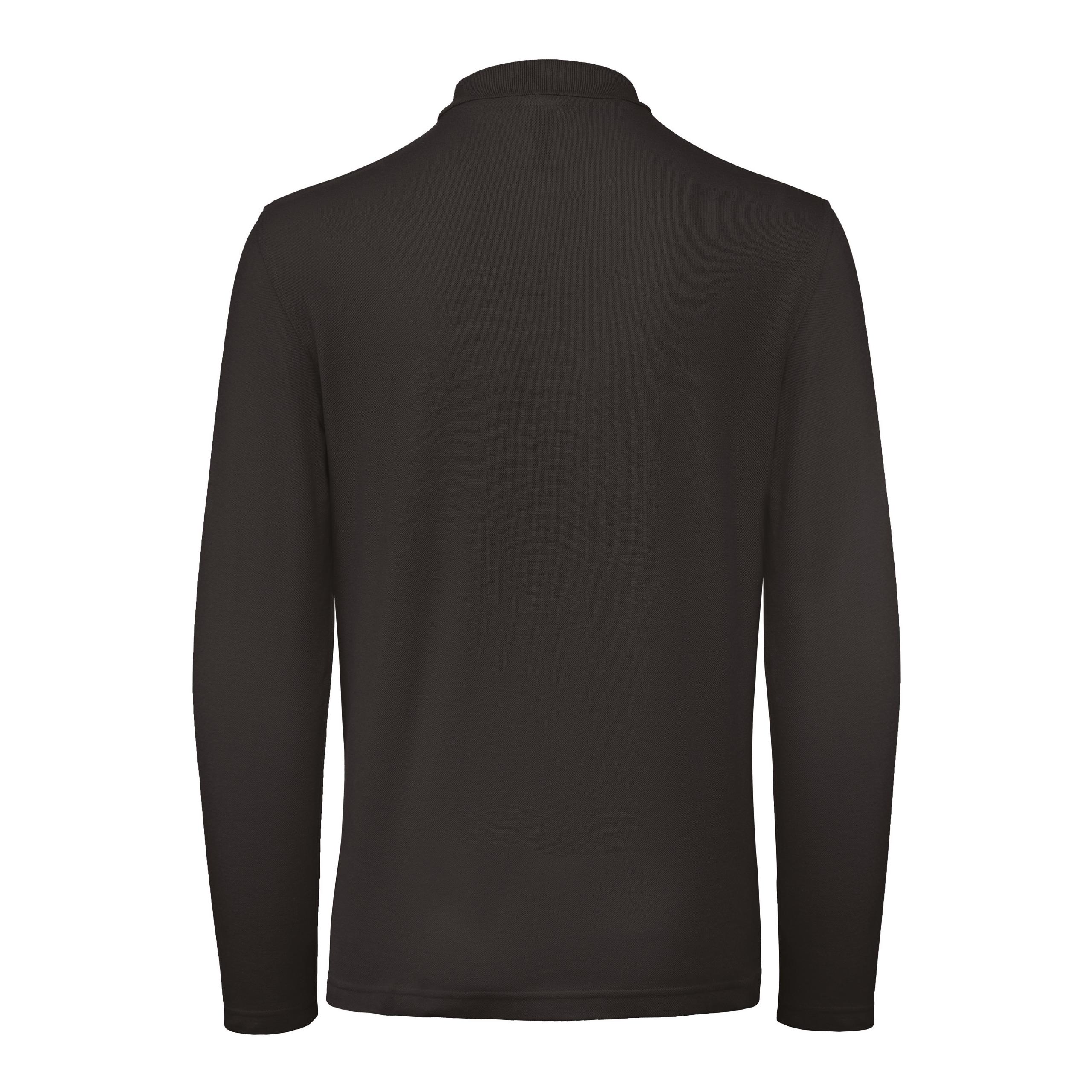 B&C - Polo homme ID.001 manches longues - Black - 3XL