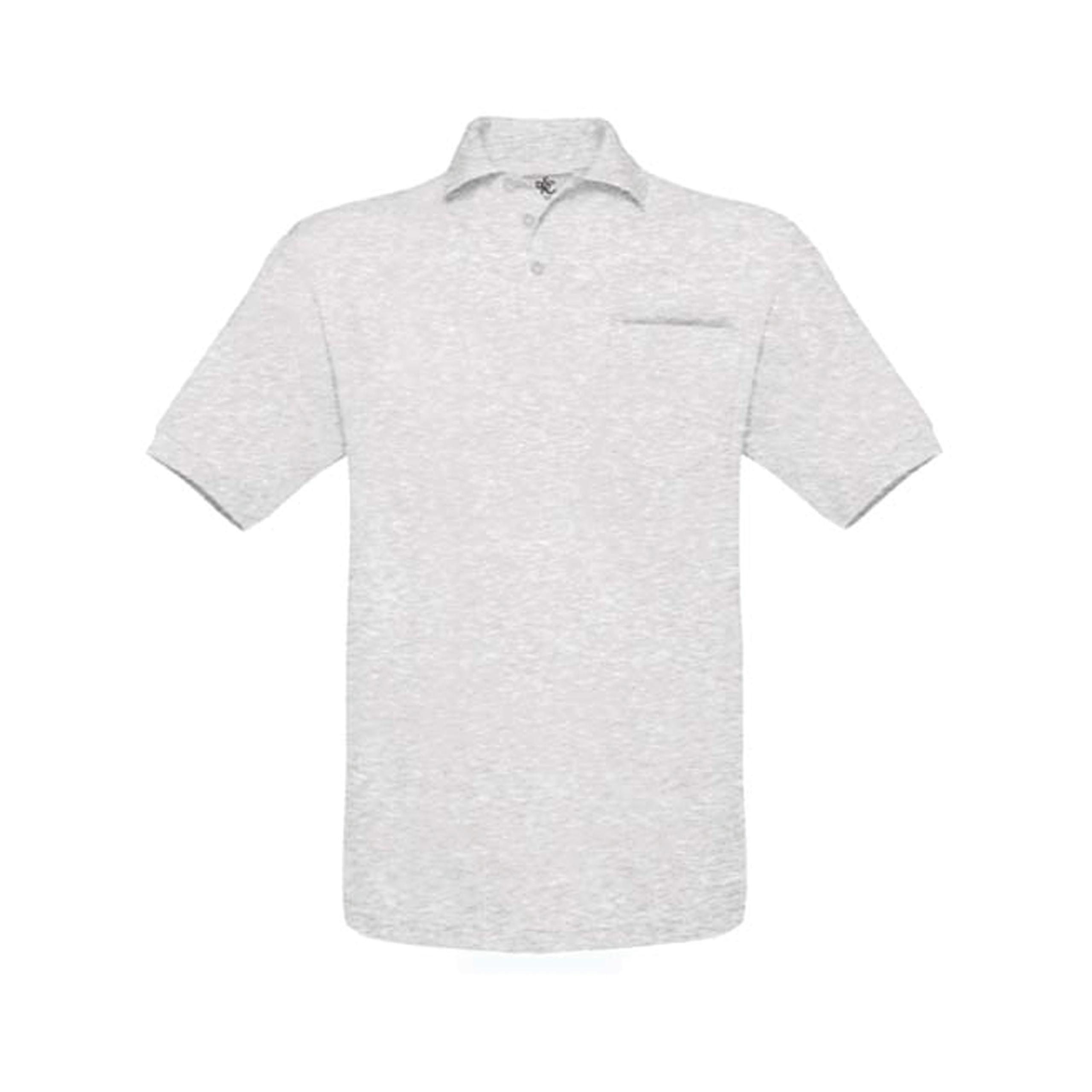 B&C - POLO SAFRAN POCKET - Ash - M