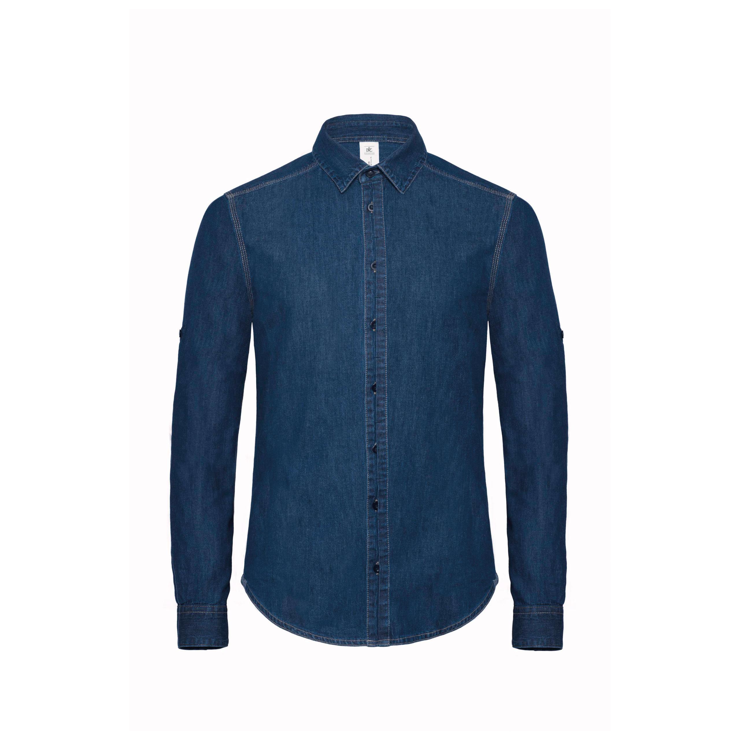 B&C - CHEMISE HOMME DNM VISION - Deep Blue Denim - S