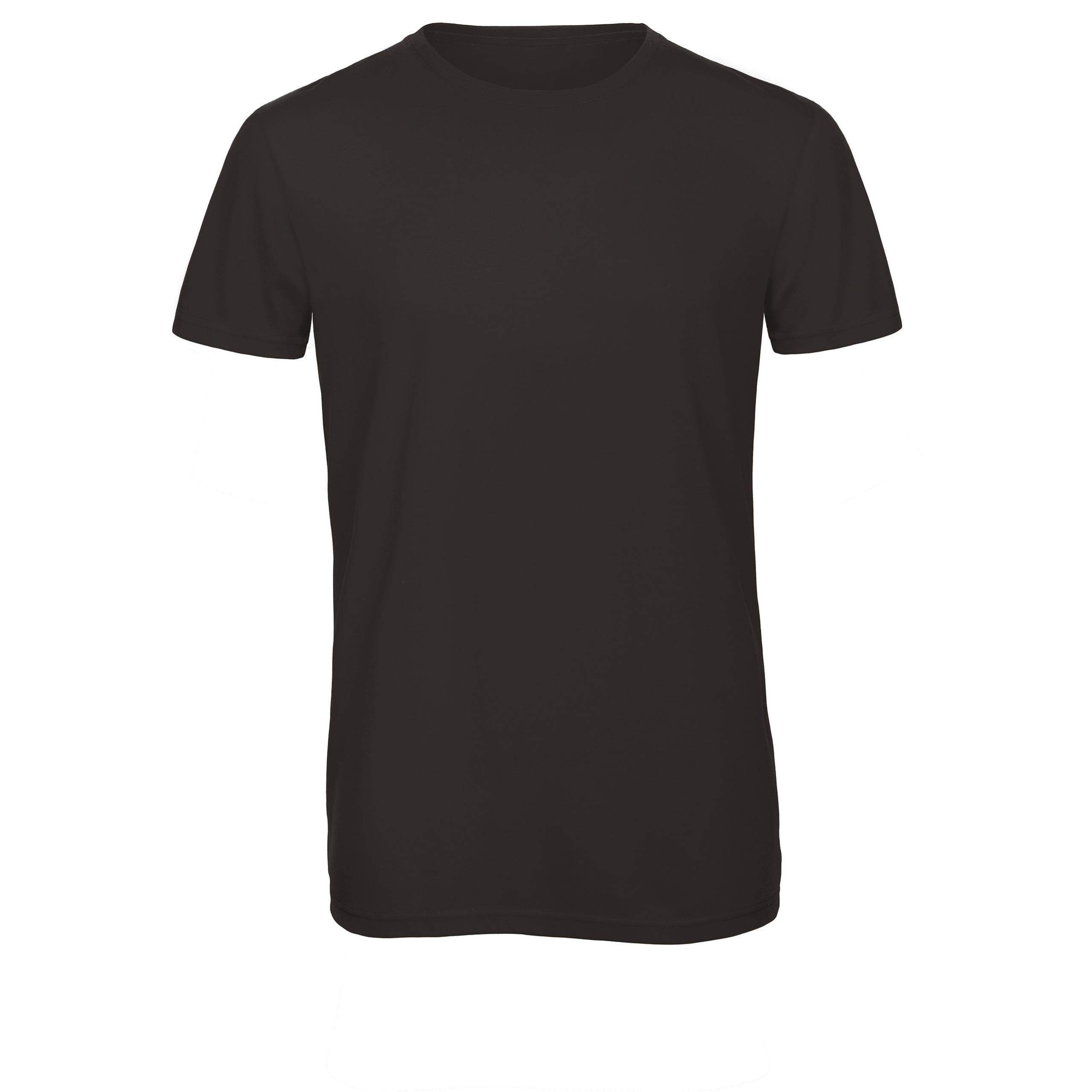 B&C - T-shirt Triblend col rond Homme - Black - 3XL