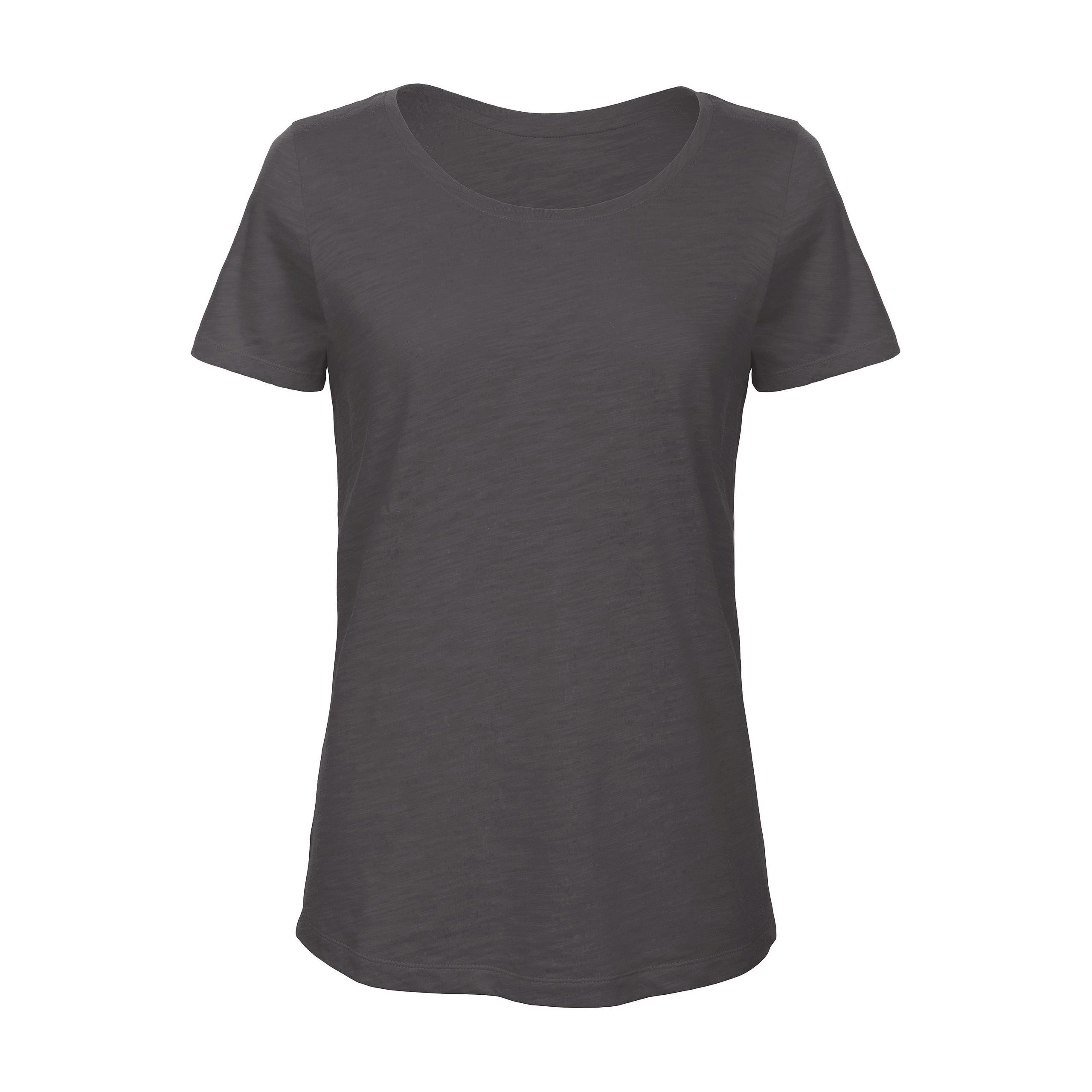 B&C - T-shirt Organic Slub Inspire Femme - Chic Anthracite - L