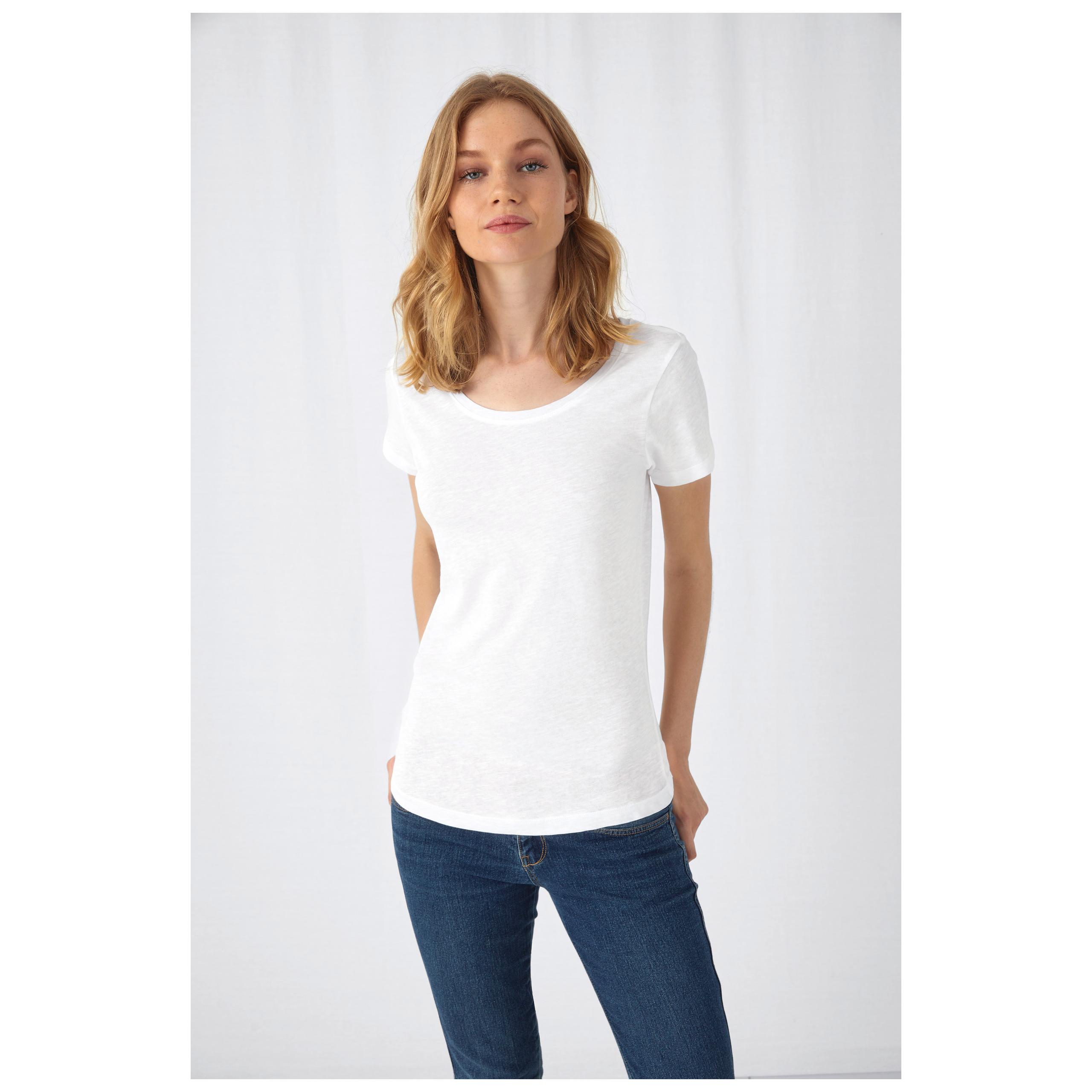 B&C - T-shirt Organic Slub Inspire Femme - Chic Anthracite - L