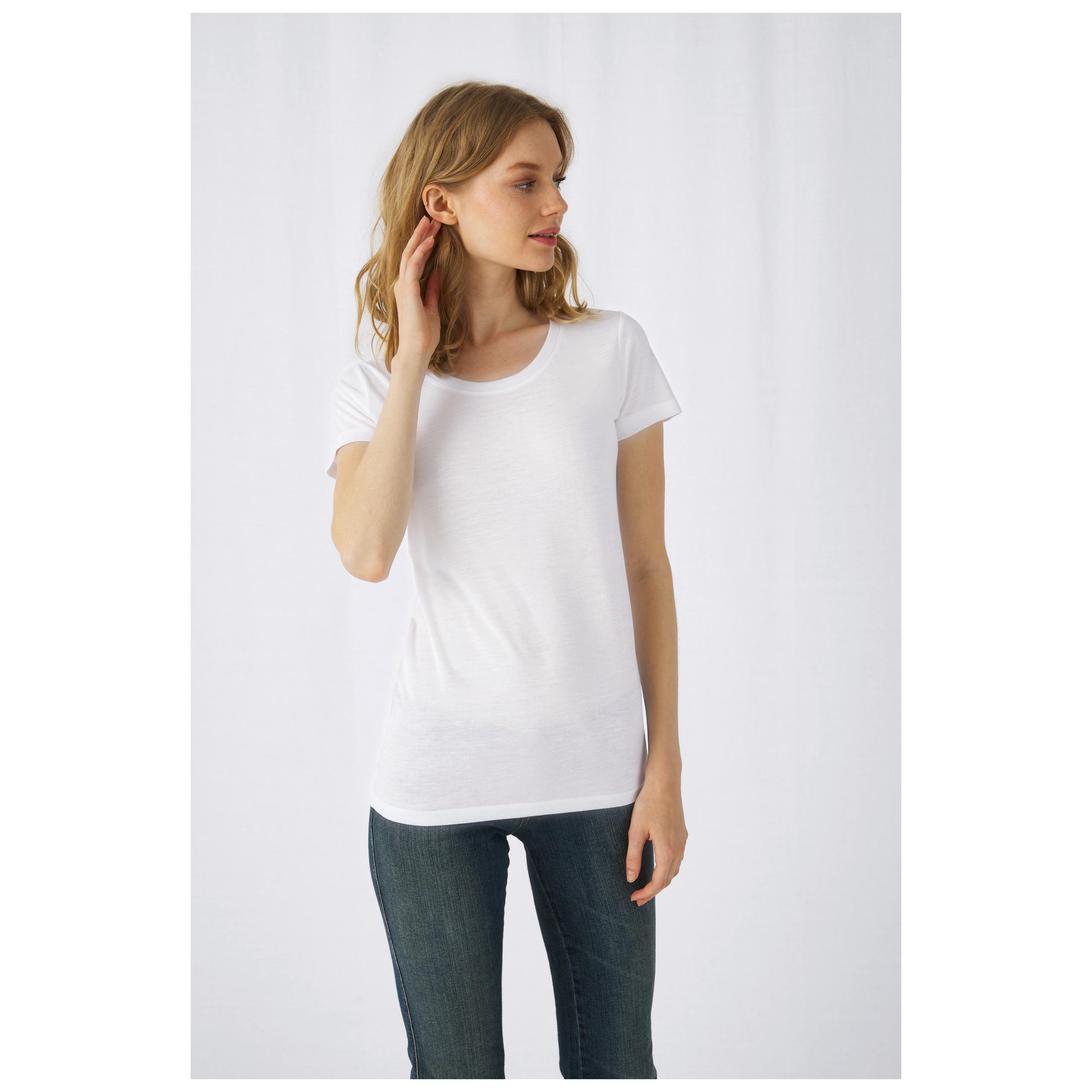 B&C - T-shirt Sublimation Femme - White - L