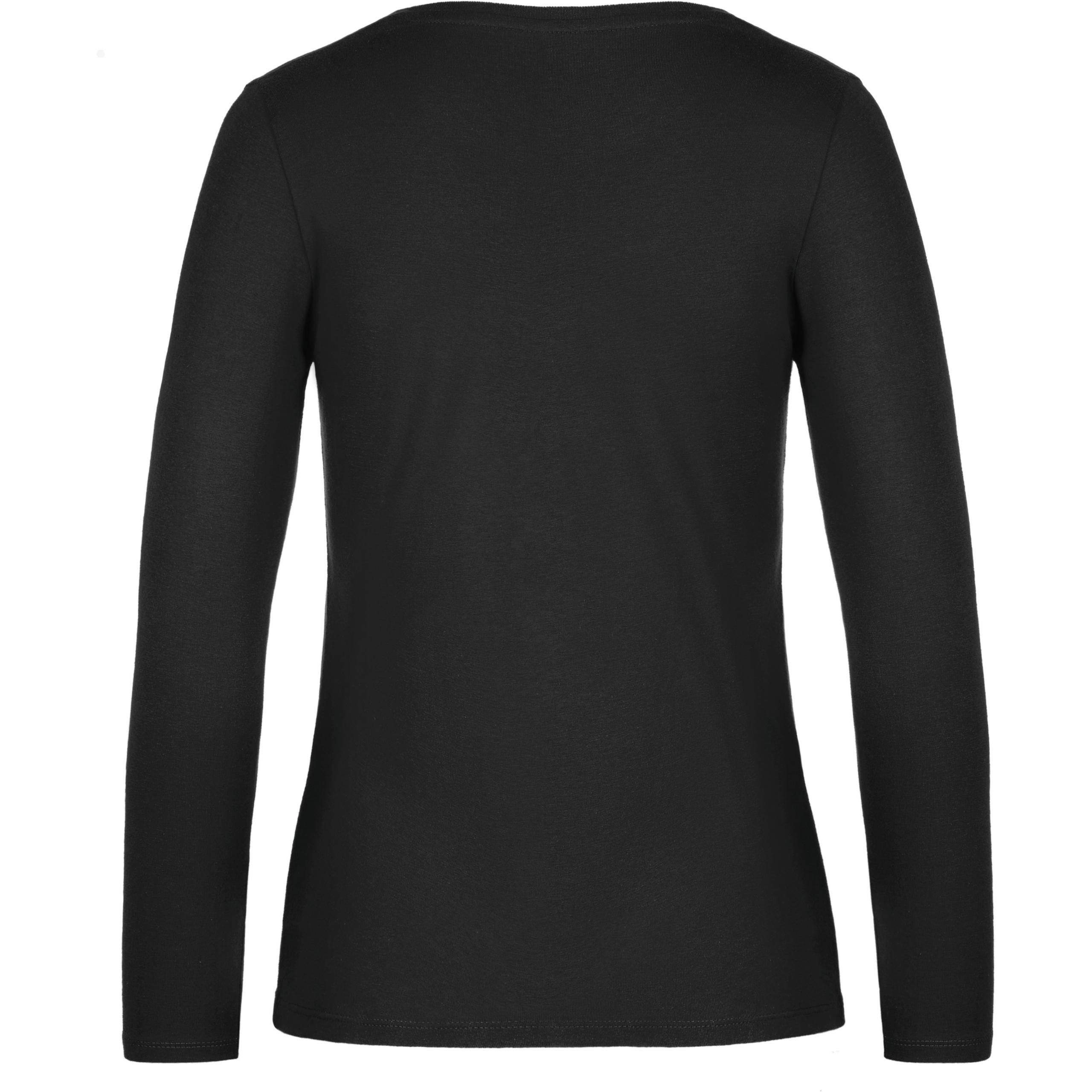 B&C - T-shirt manches longues femme #E190 - Black - 3XL