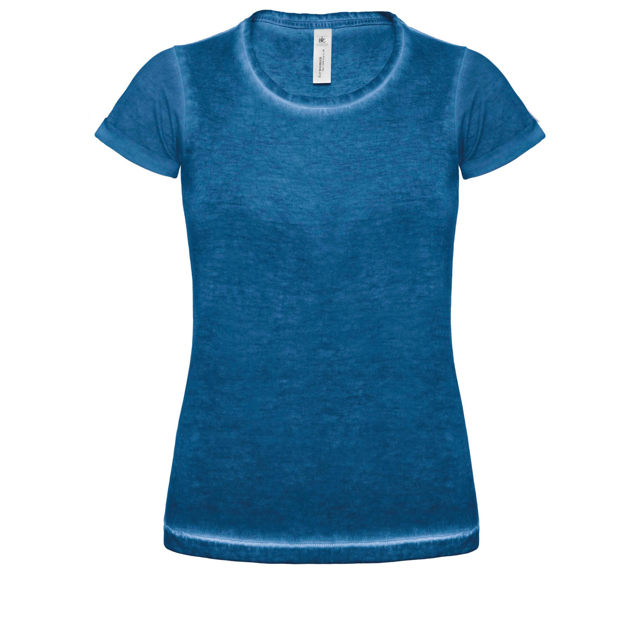 B&C - T-SHIRT FEMME DNM PLUG IN - Blue Clash - S