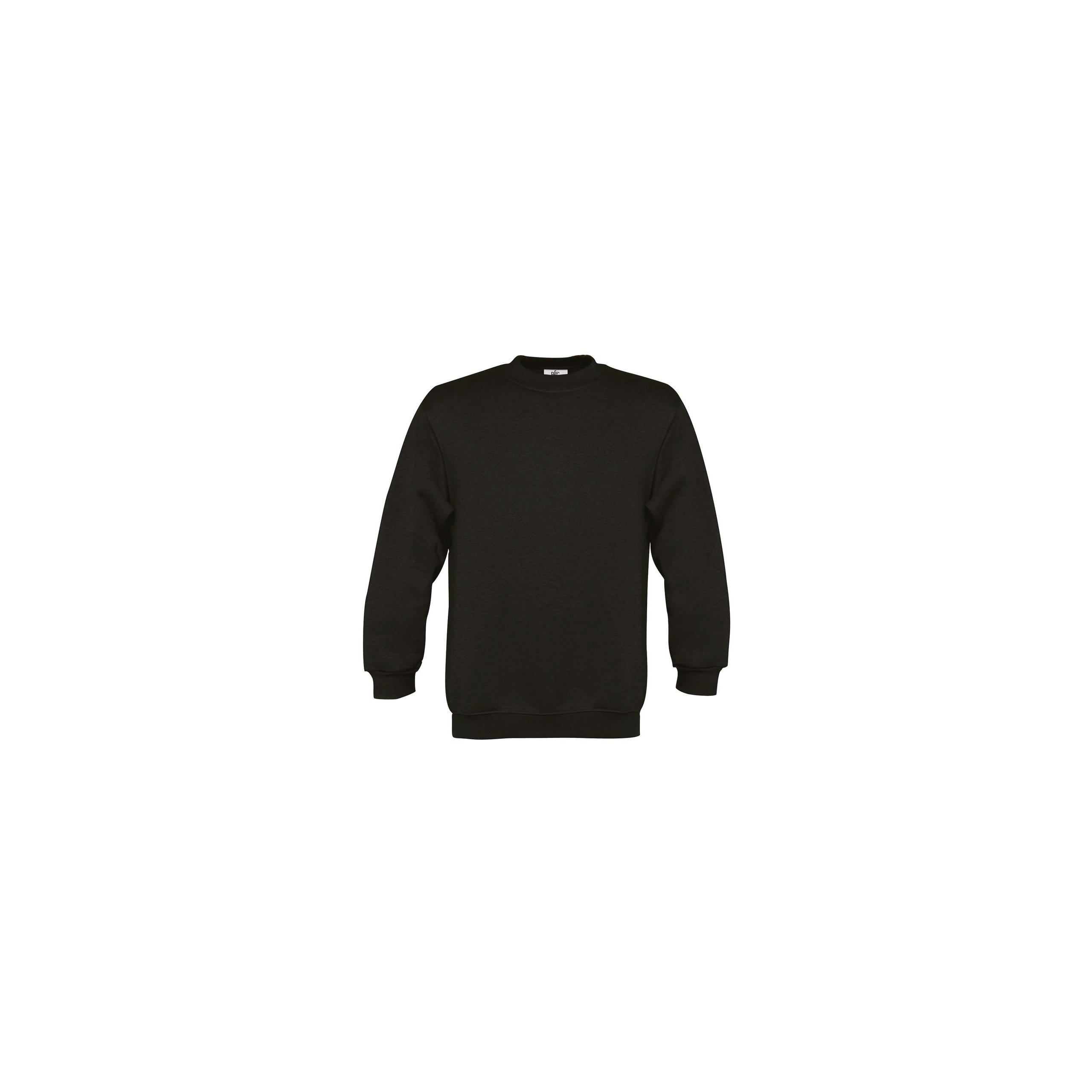 B&C - Sweat-shirt enfant col rond - Black - 12/14 ans