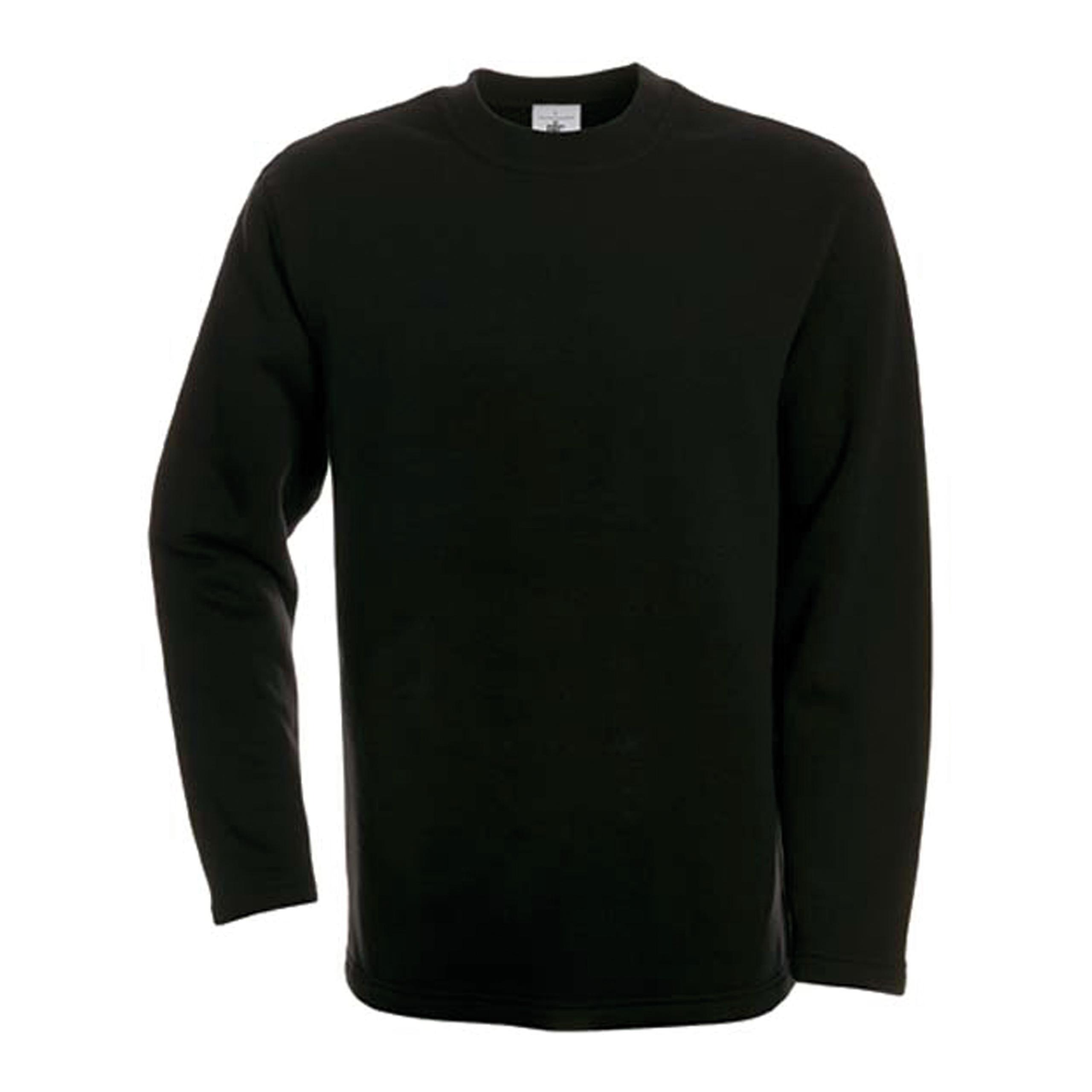 B&C - SWEAT-SHIRT COUPE DROITE - Black - S