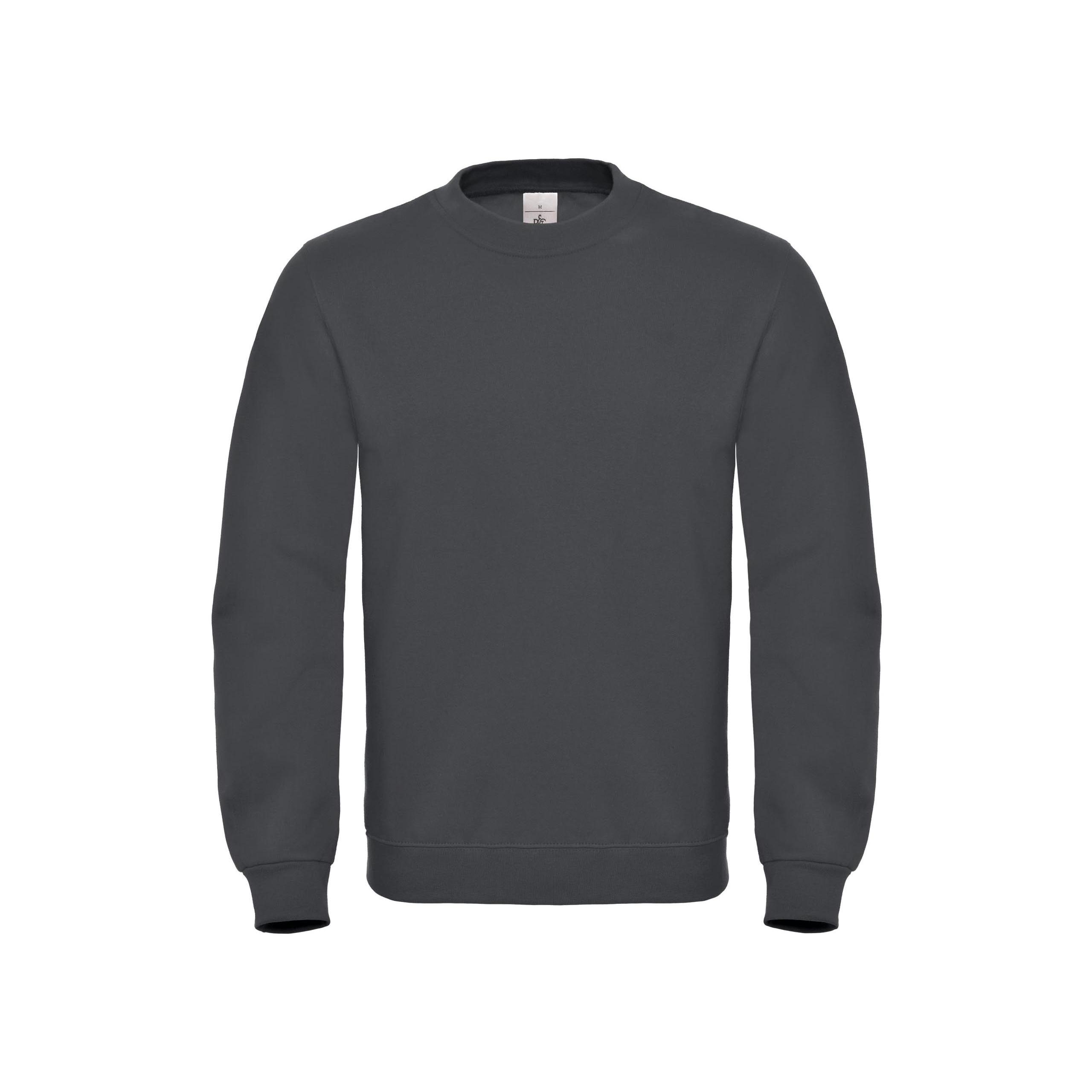 B&C - SWEAT-SHIRT COL ROND ID.002 - Anthracite - 3XL