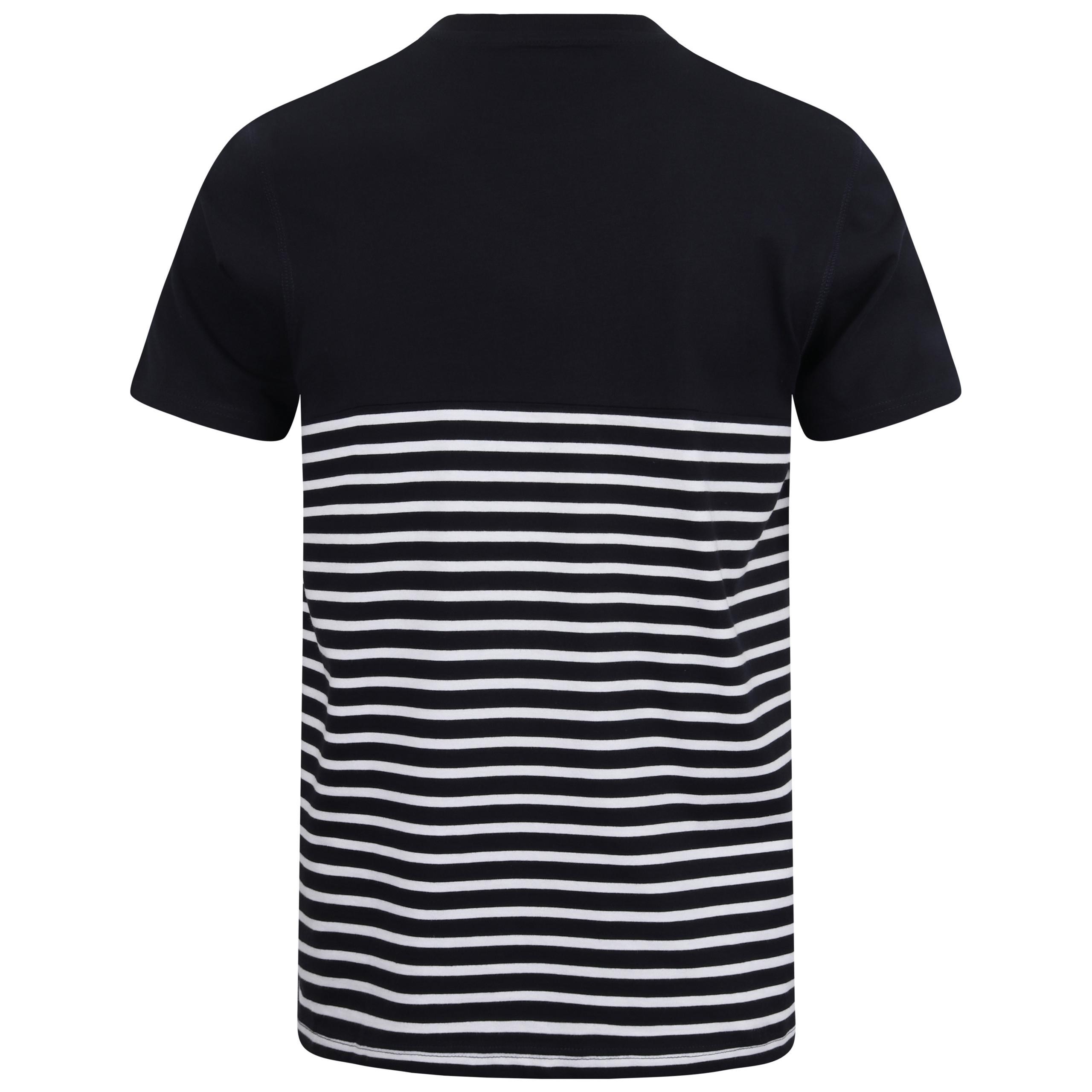 Front Row - T-SHIRT BRETON À MANCHES COURTES - Navy / White - XS