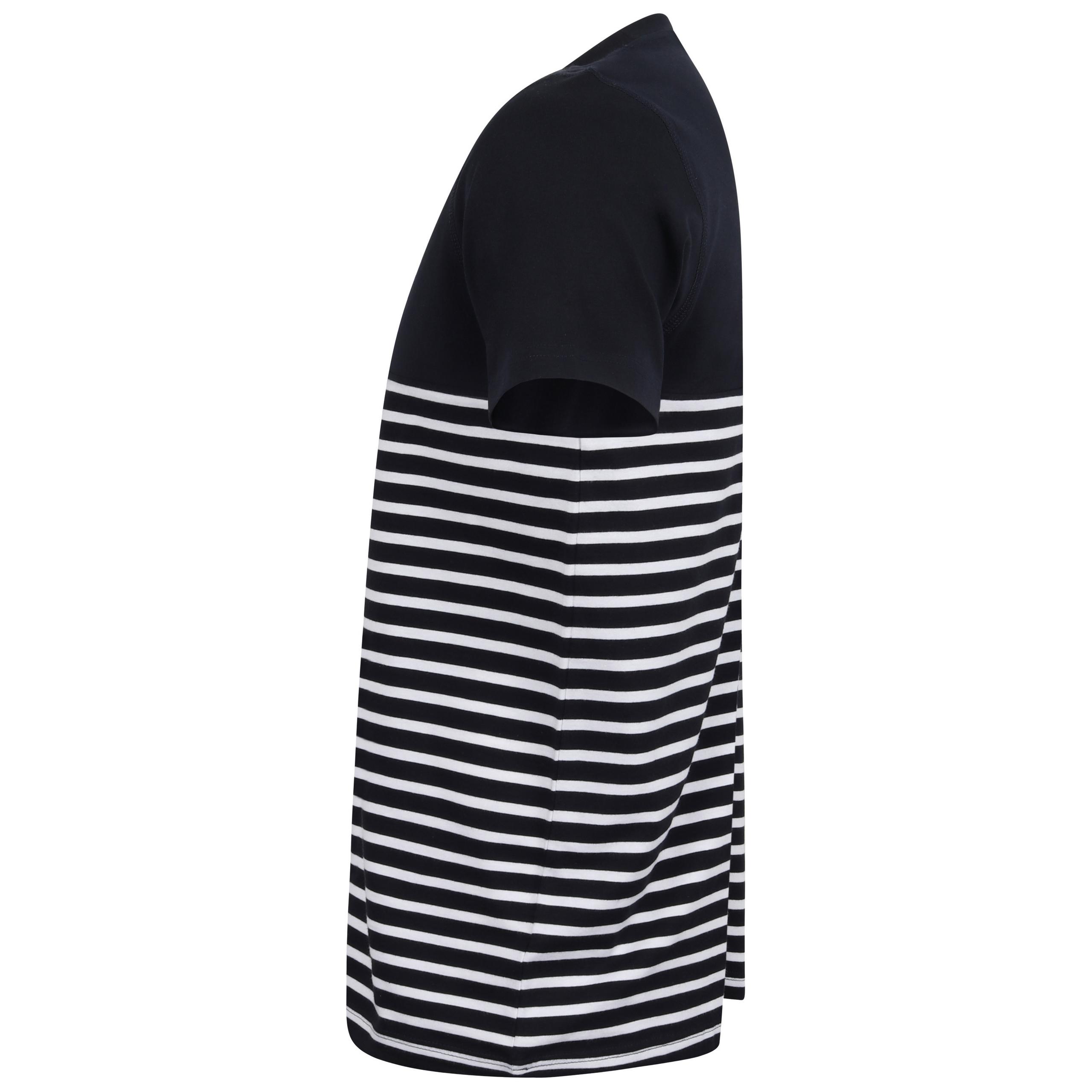 Front Row - T-SHIRT BRETON À MANCHES COURTES - Navy / White - XS