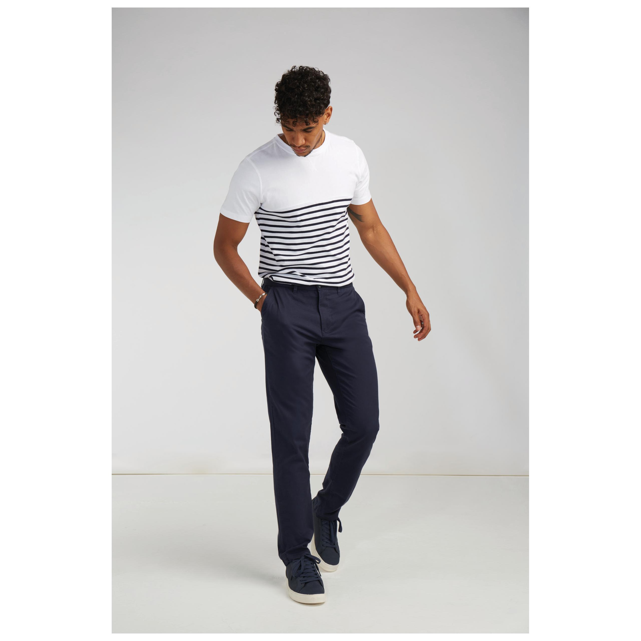 Front Row - Pantalon Chino Stretch Homme - Navy - 40 EU (XS)