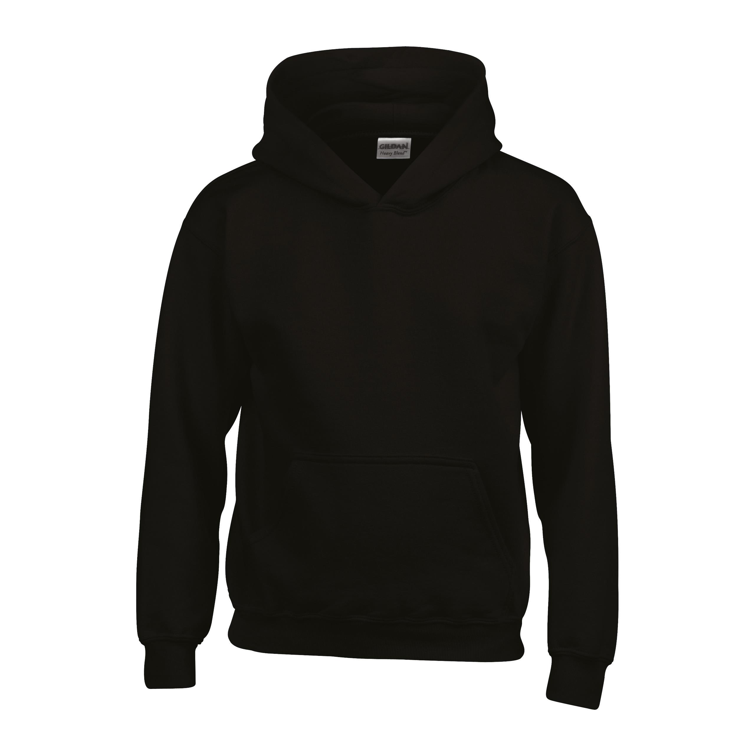 Gildan - SWEAT-SHIRT ENFANT CAPUCHE HEAVY BLEND™ - Black - 5/6 ans (S)