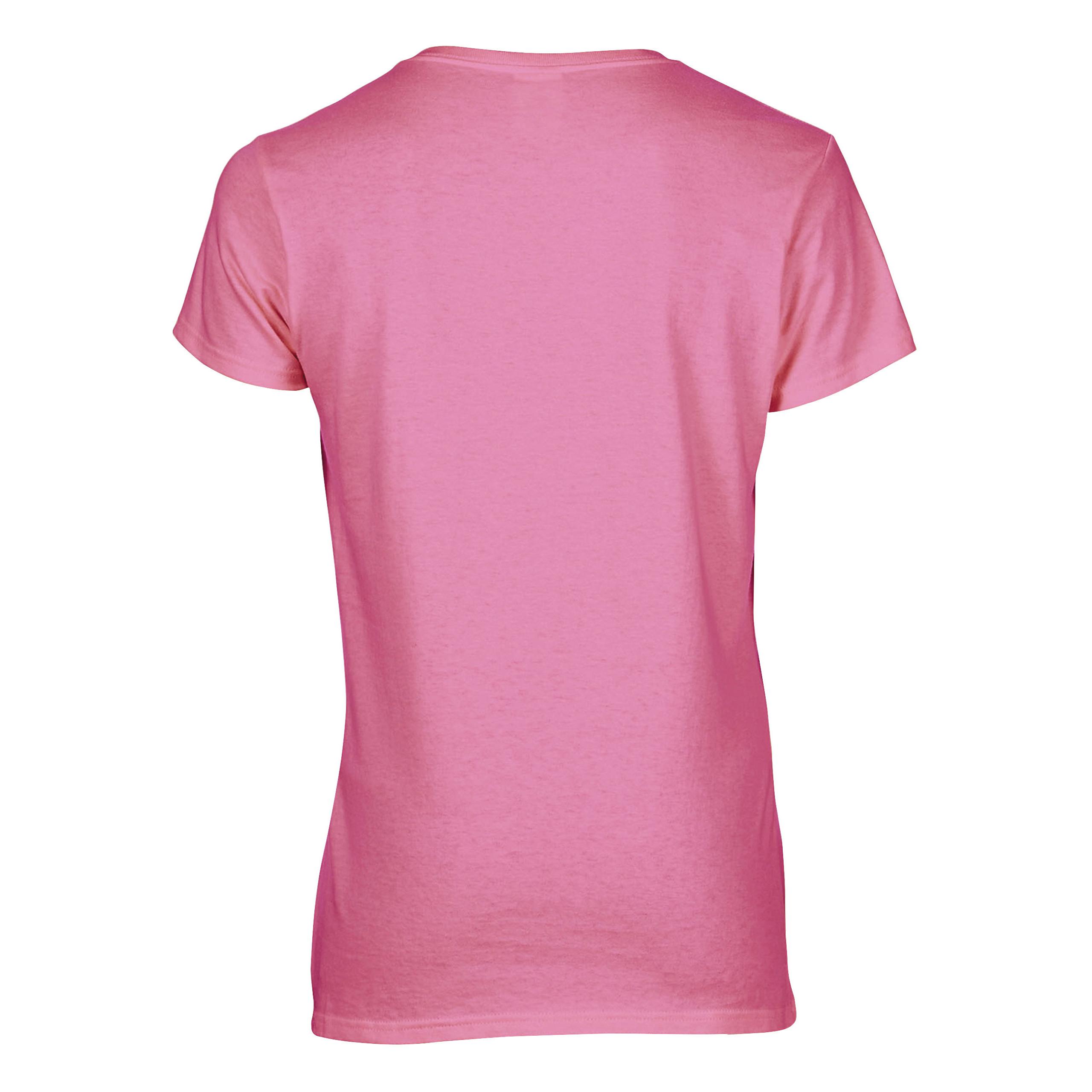 Gildan - T-shirt Femme Col V Premium - Azalea - S