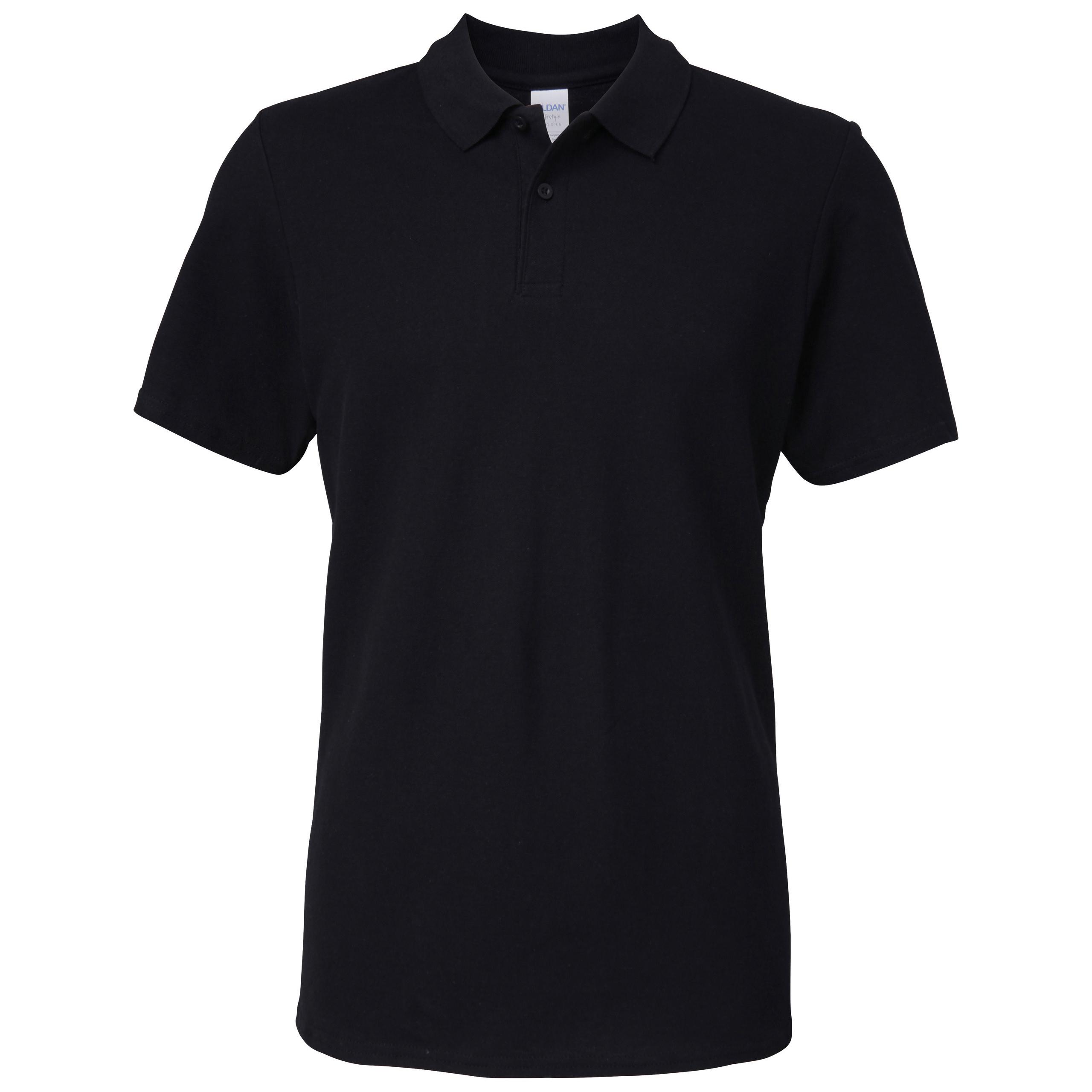 Gildan - Polo Homme Softstyle Double Piqué - Black - 3XL