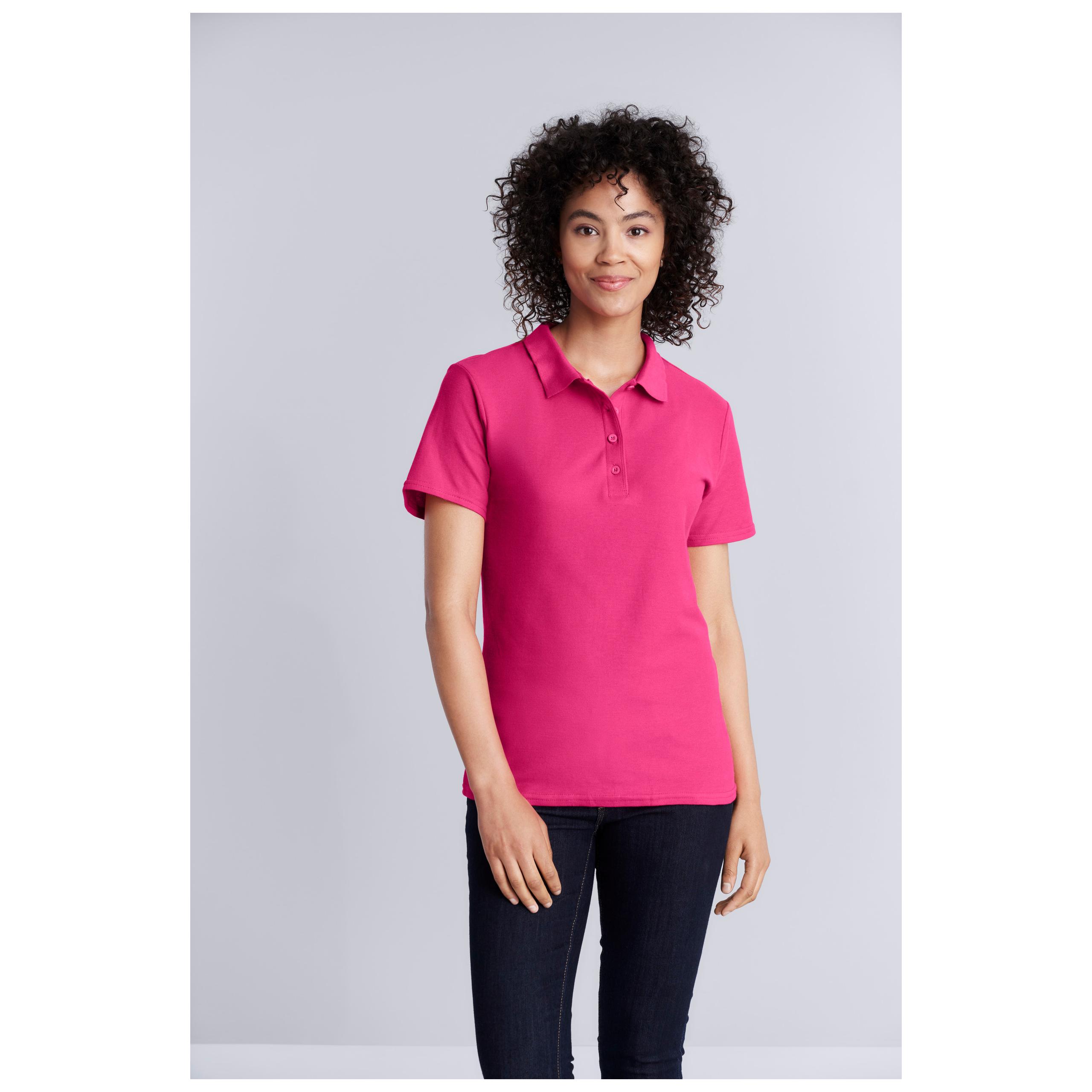 Gildan - Polo Femme Softstyle Double Piqué - Black - L