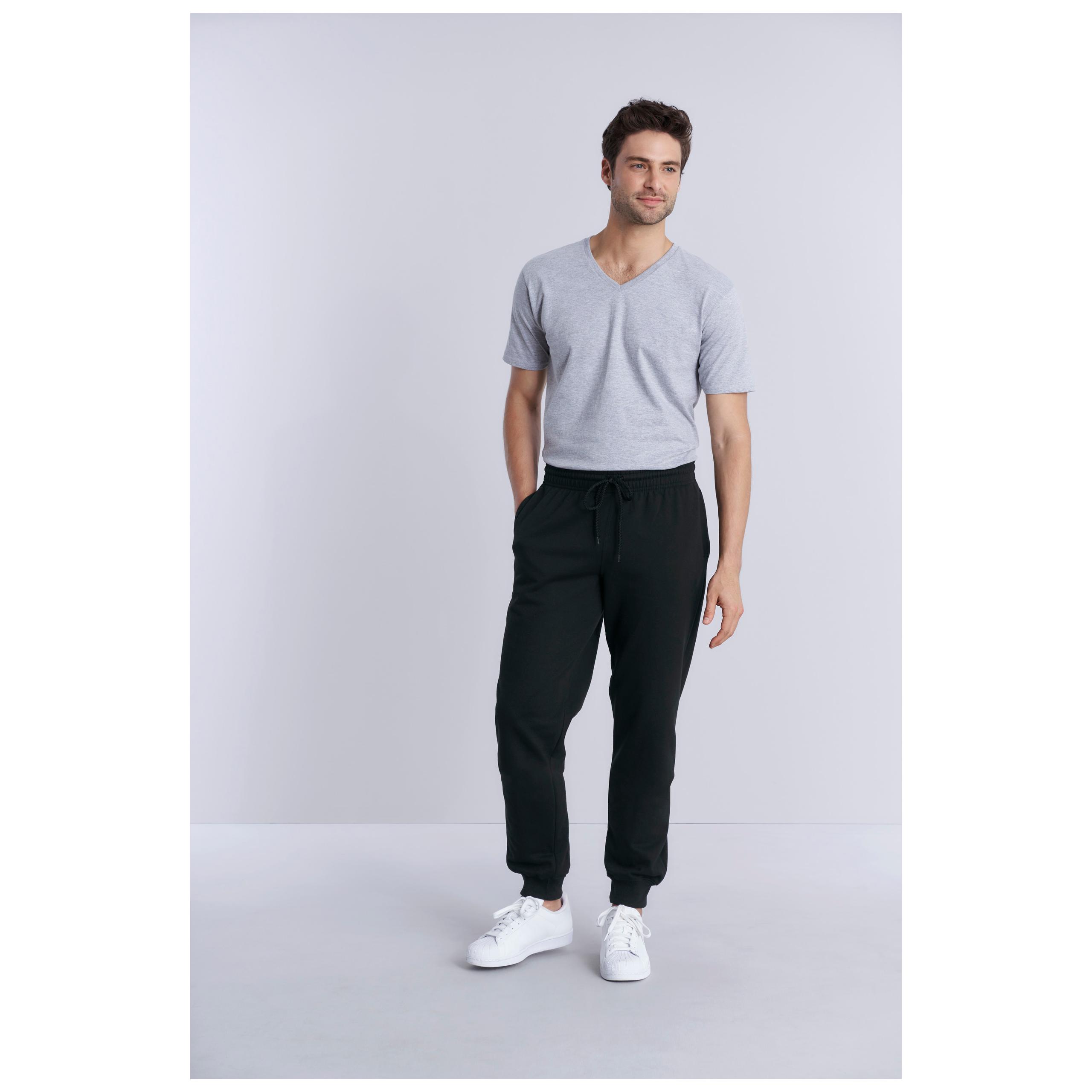 Gildan - PANTALON DE JOGGING BAS ÉLASTIQUÉ HEAVY BLEND™ - Black - S