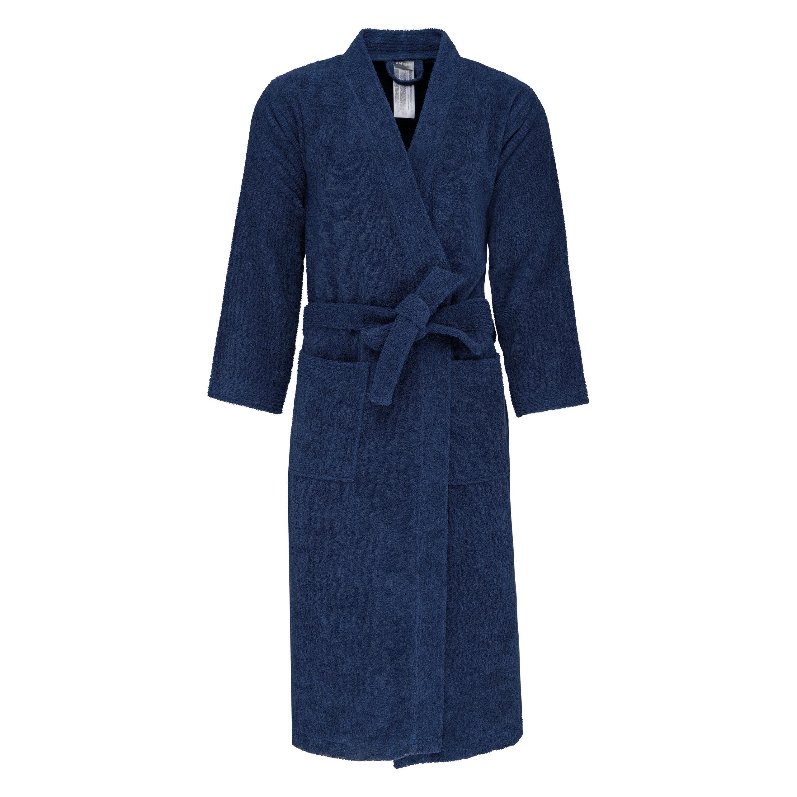 Kariban - Peignoir col kimono - Navy - L