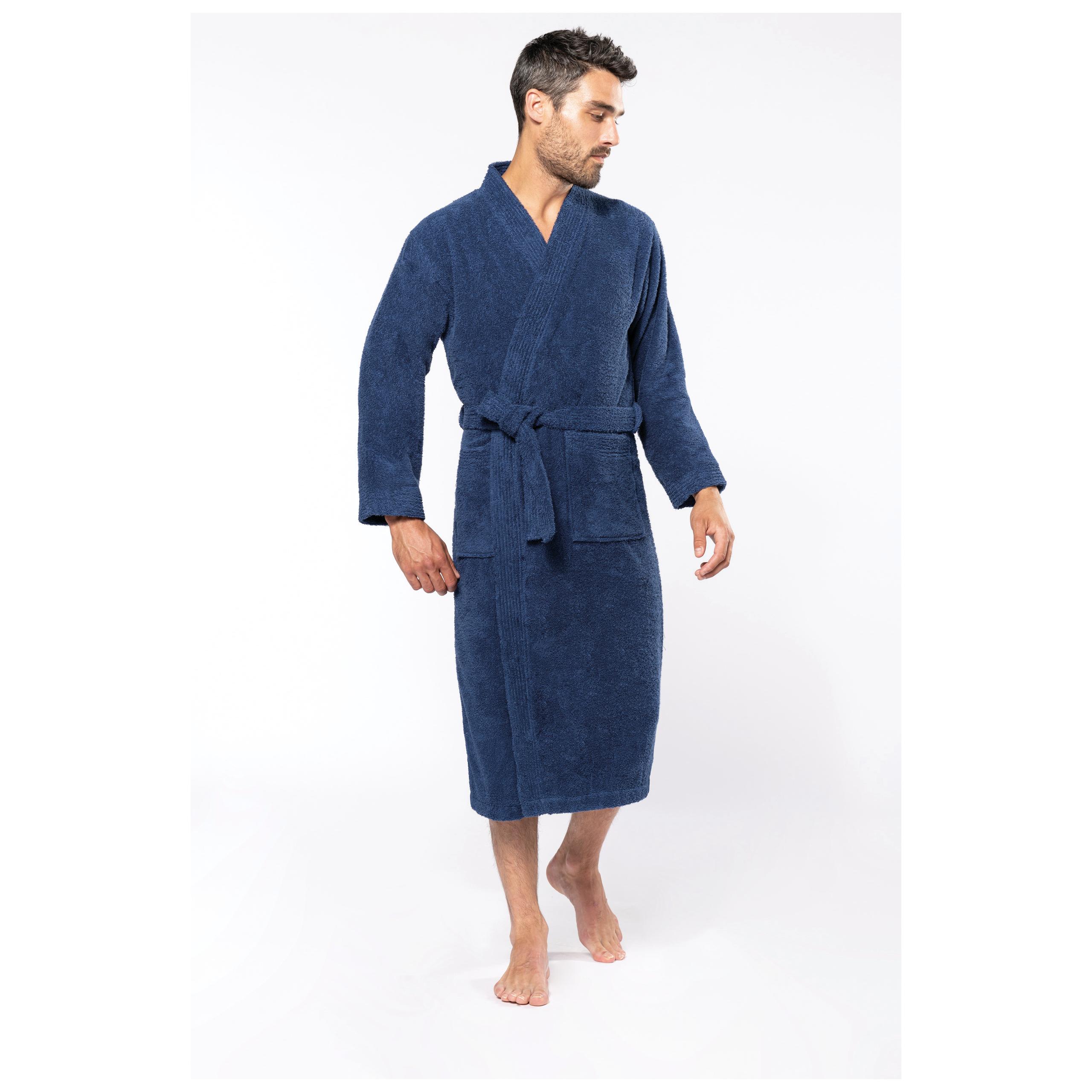 Kariban - Peignoir col kimono - Navy - L