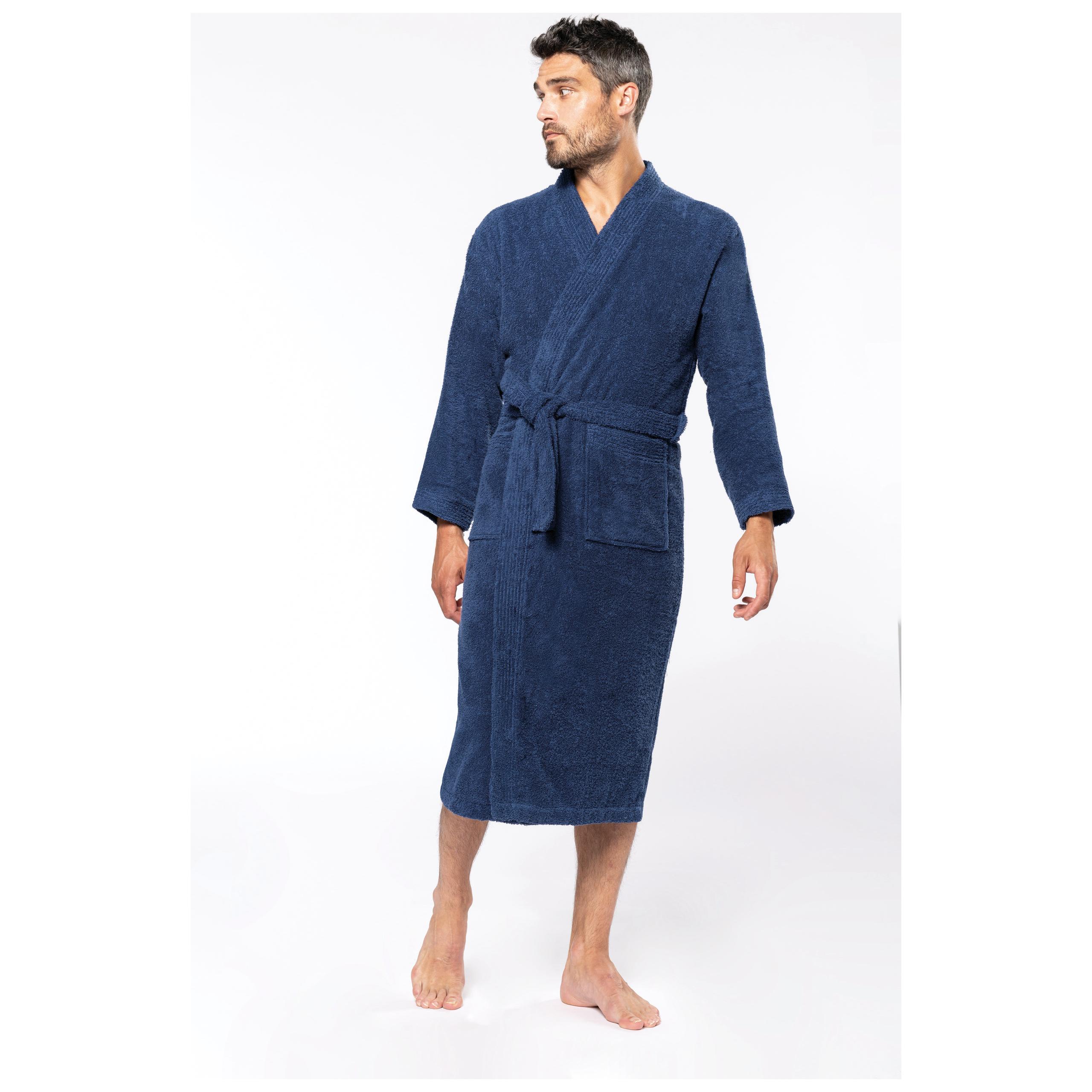 Kariban - Peignoir col kimono - Navy - L