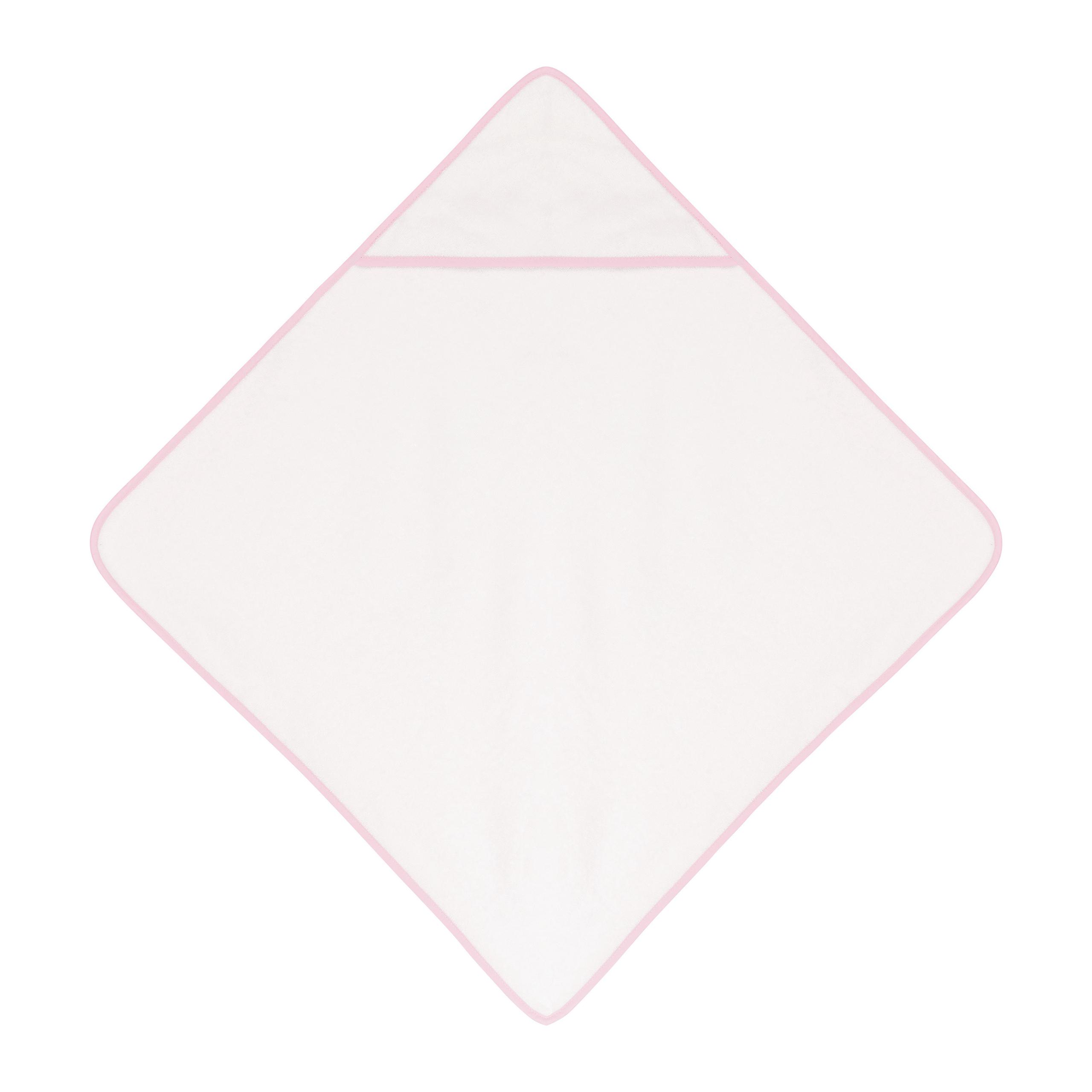 Kariban - Sortie de bain éponge bébé - White / Pink - One Size