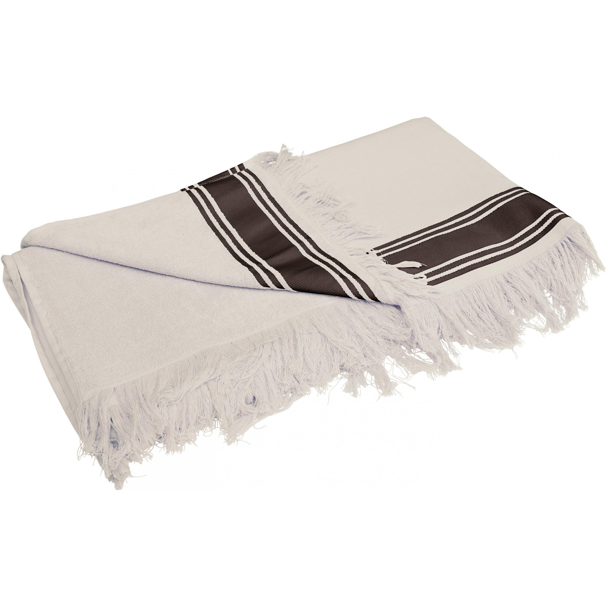 Kariban - Serviette fouta - Natural / Chocolate - One Size