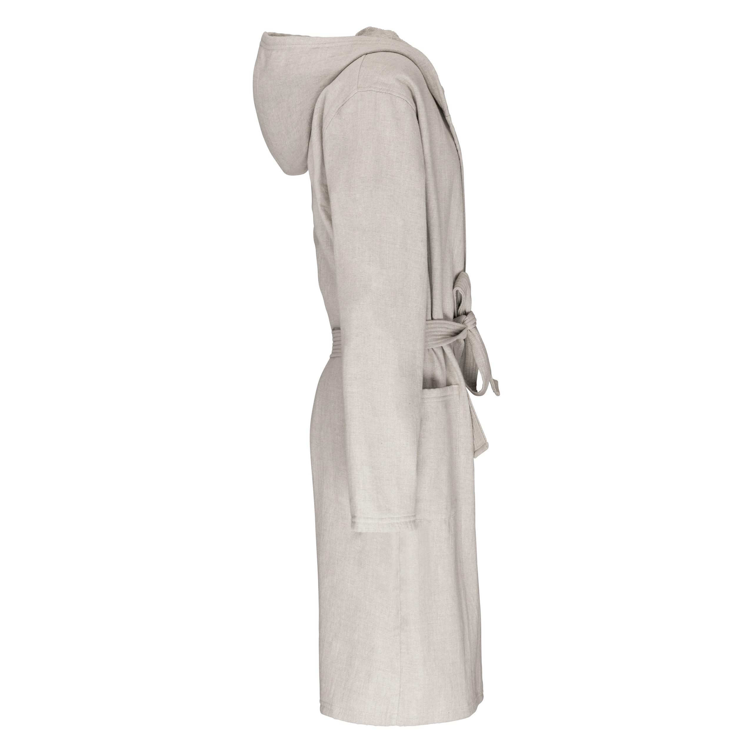 Kariban - Peignoir de bain à capuche Bio - Linen Grey - XXL/3XL