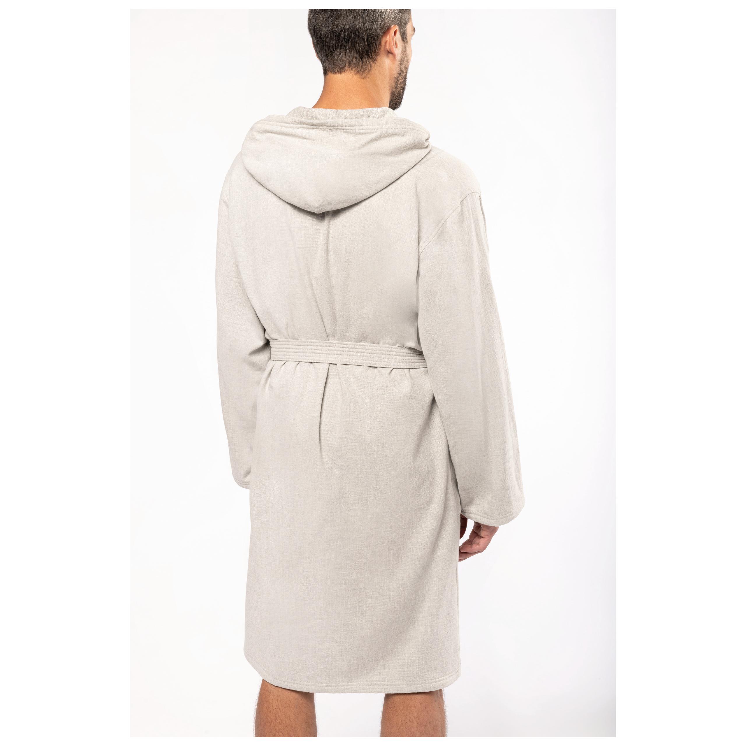 Kariban - Peignoir de bain à capuche Bio - Linen Grey - XXL/3XL