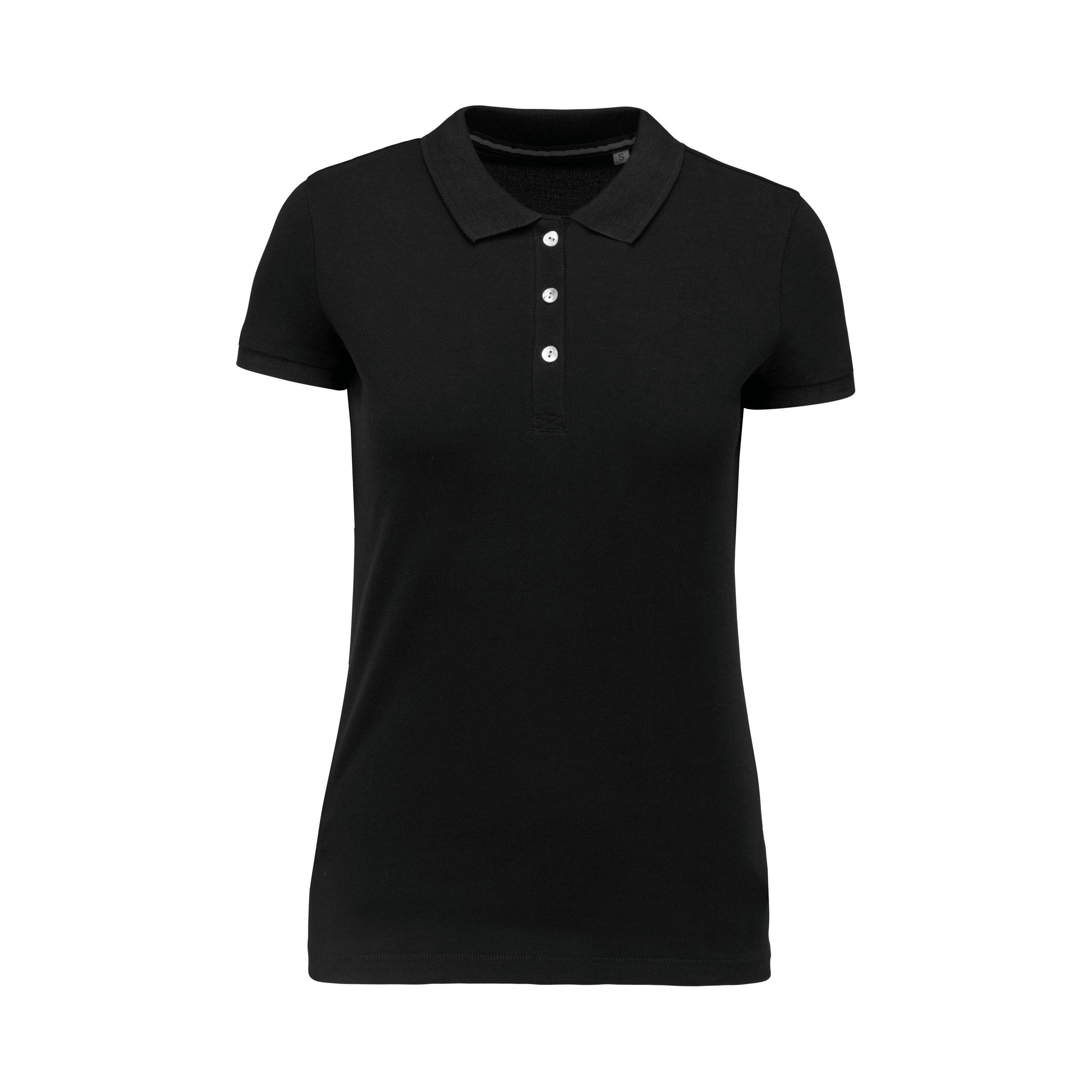 Kariban - Polo Supima® manches courtes femme - Black - XS