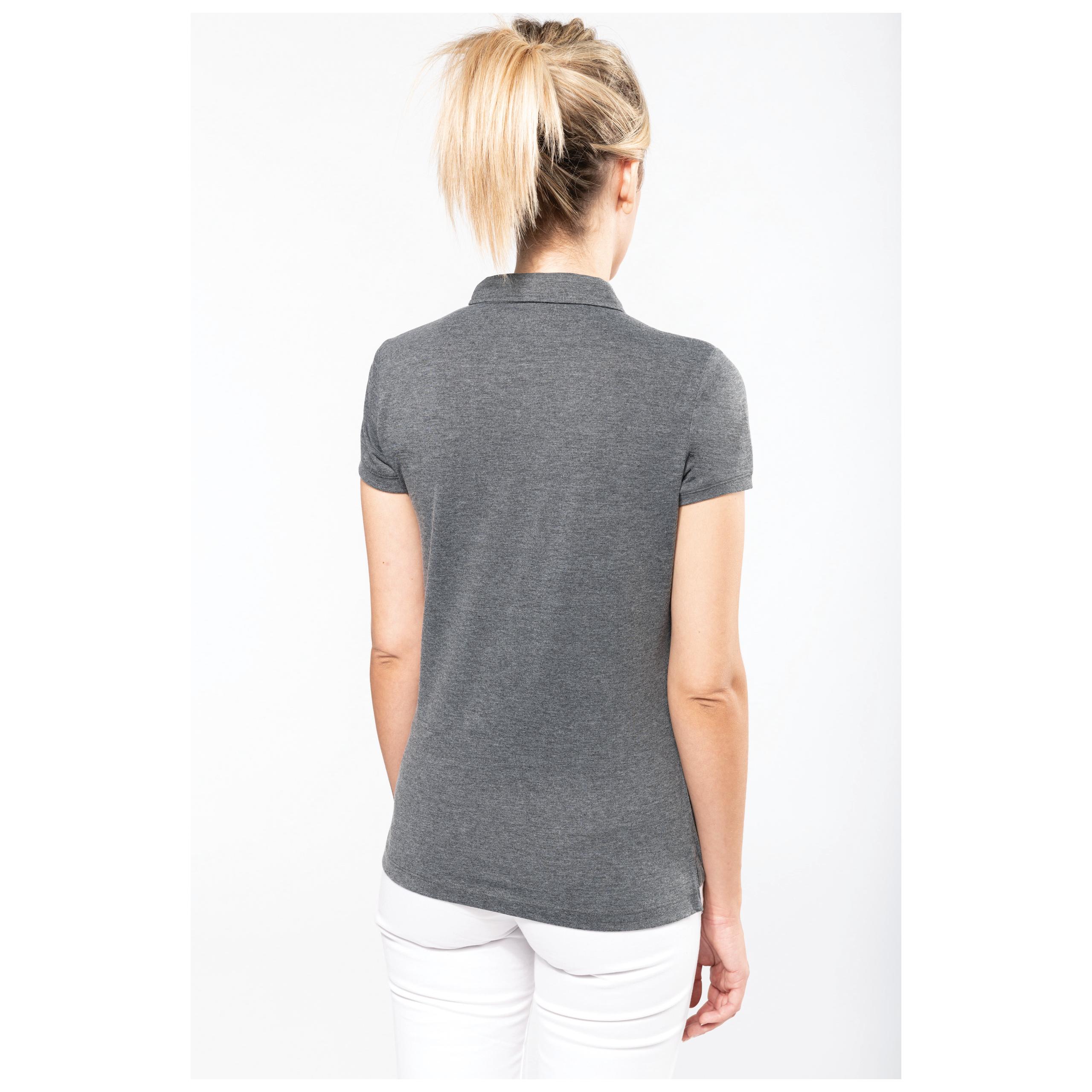 Kariban - Polo manches courtes "mélange" femme - Dark Grey Heather - S