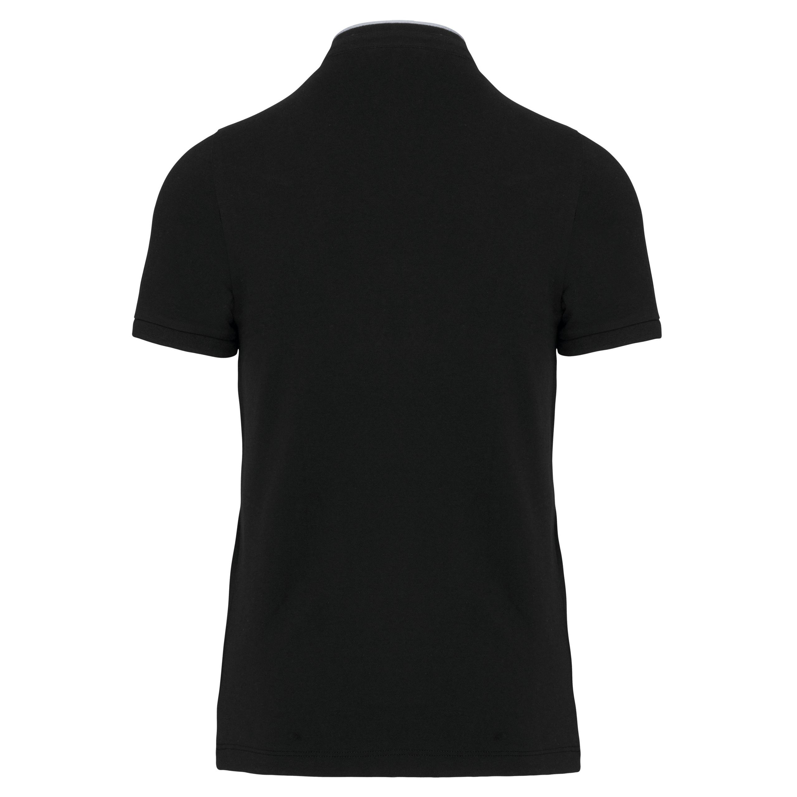 Kariban - Polo col mao manches courtes homme - Black / Oxford Grey - XS