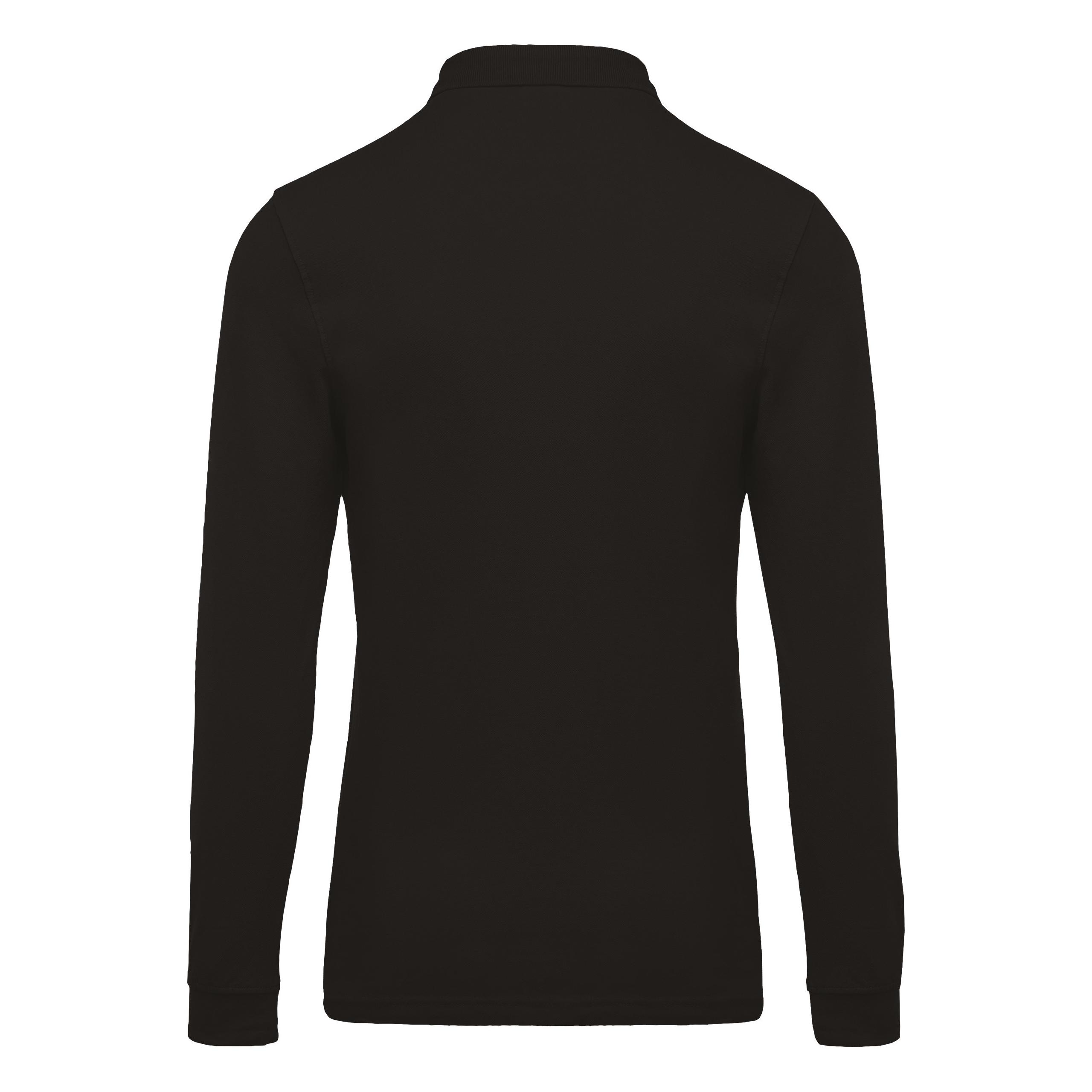 Kariban - Polo piqué manches longues homme - Black - 3XL