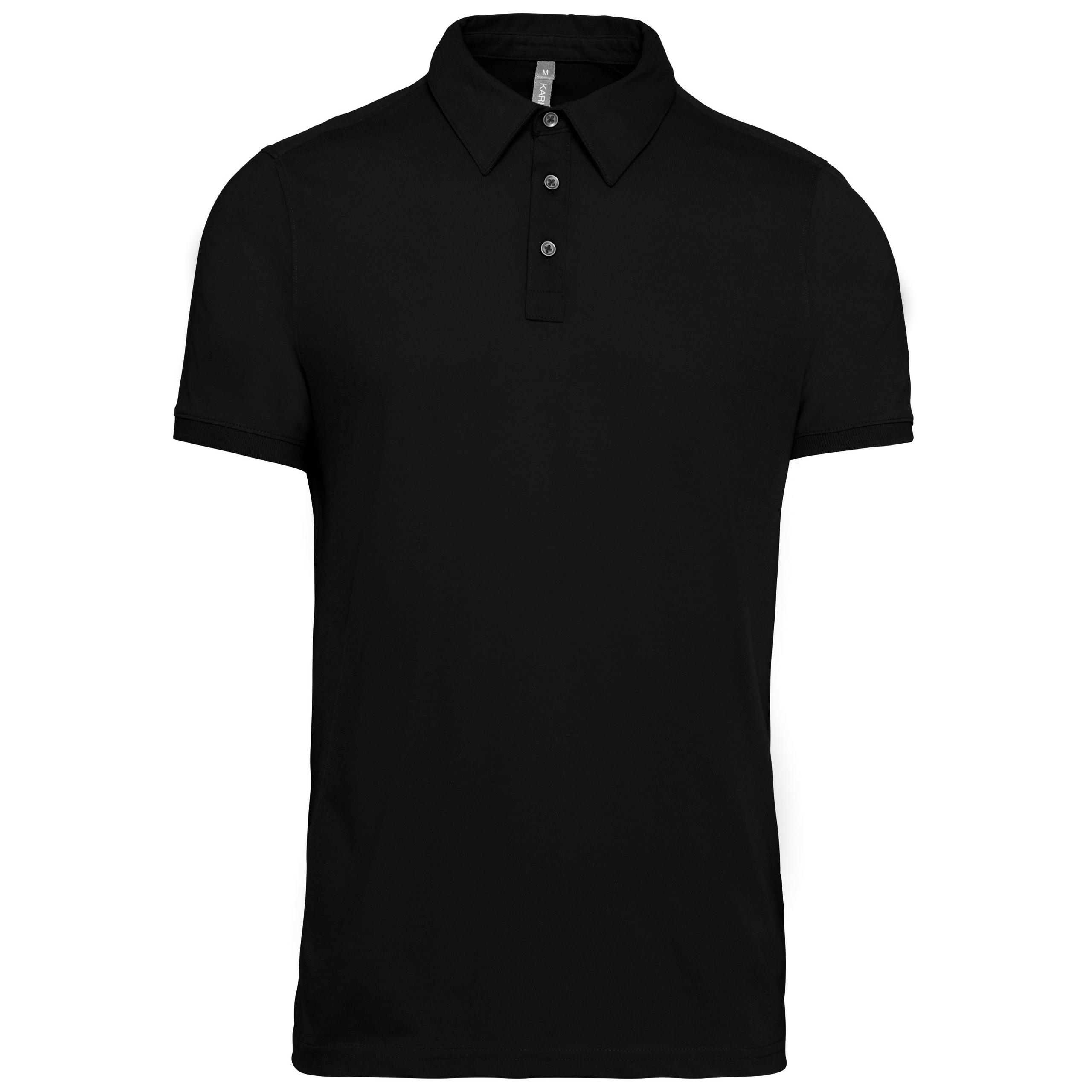 Kariban - Polo jersey manches courtes homme - Black - S