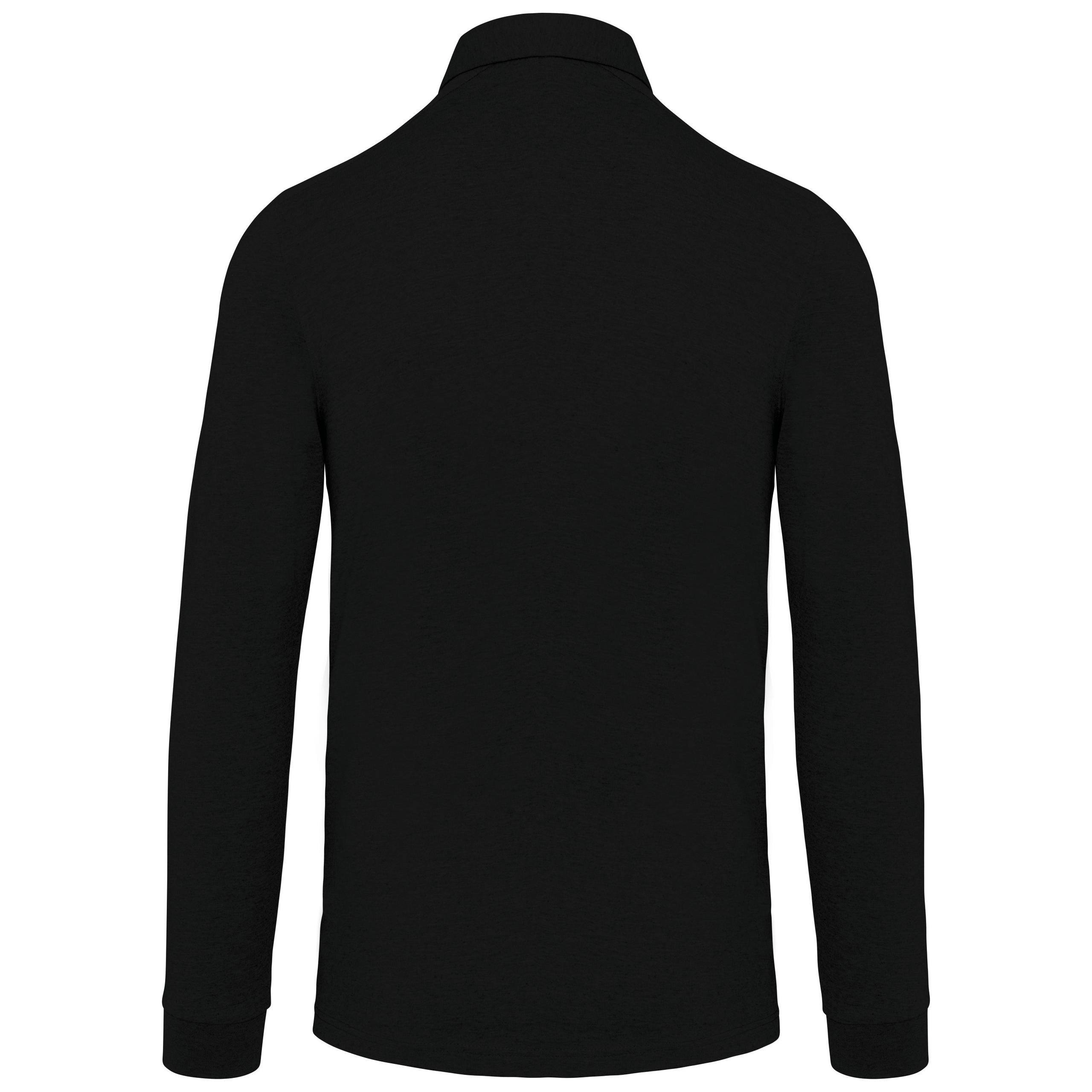 Kariban - Polo jersey manches longues homme - Black - S