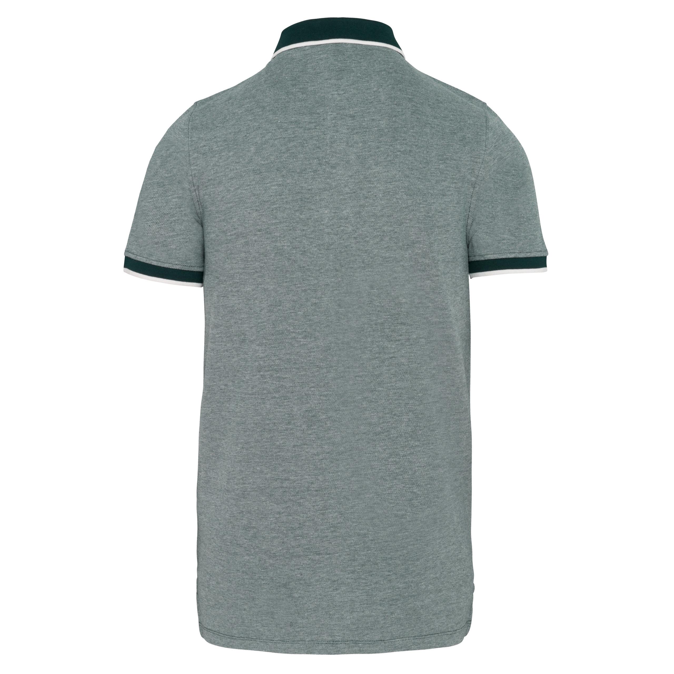 Kariban - Polo bicolore homme - Marl Fir Green - S